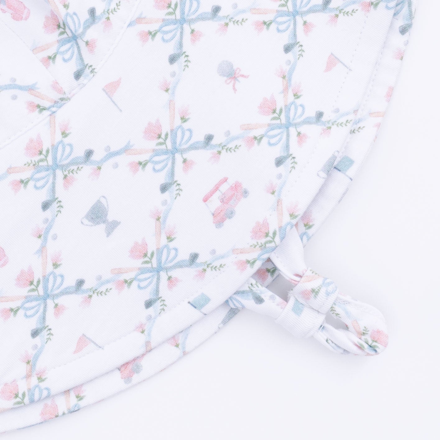 Golf Trellis Pink - Wide Brim Sun Hat