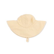 Solid Muslin Italian Straw - Wide Brim Sun Hat