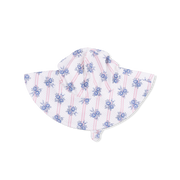 Stripe Dot Roses - Wide Brim Sun Hat
