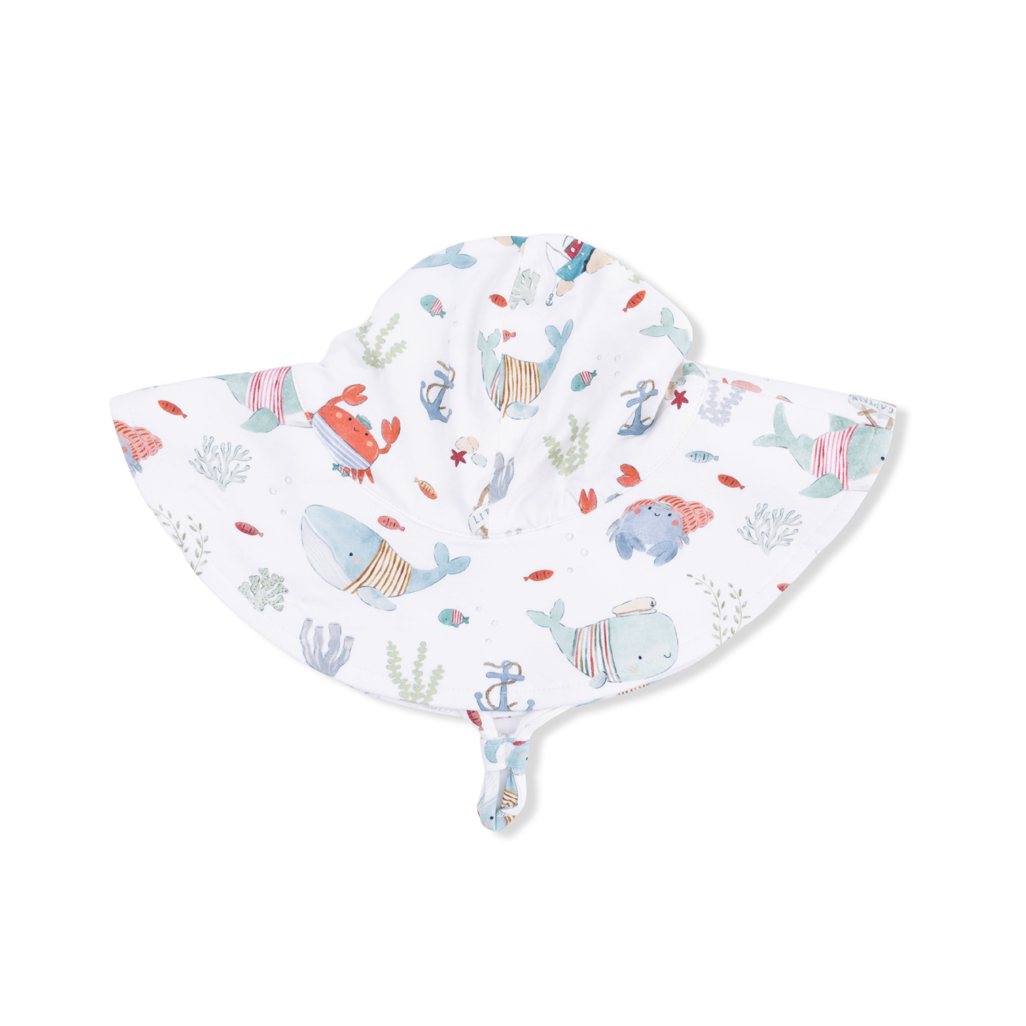Sailor Sea Creatures - Wide Brim Sun Hat