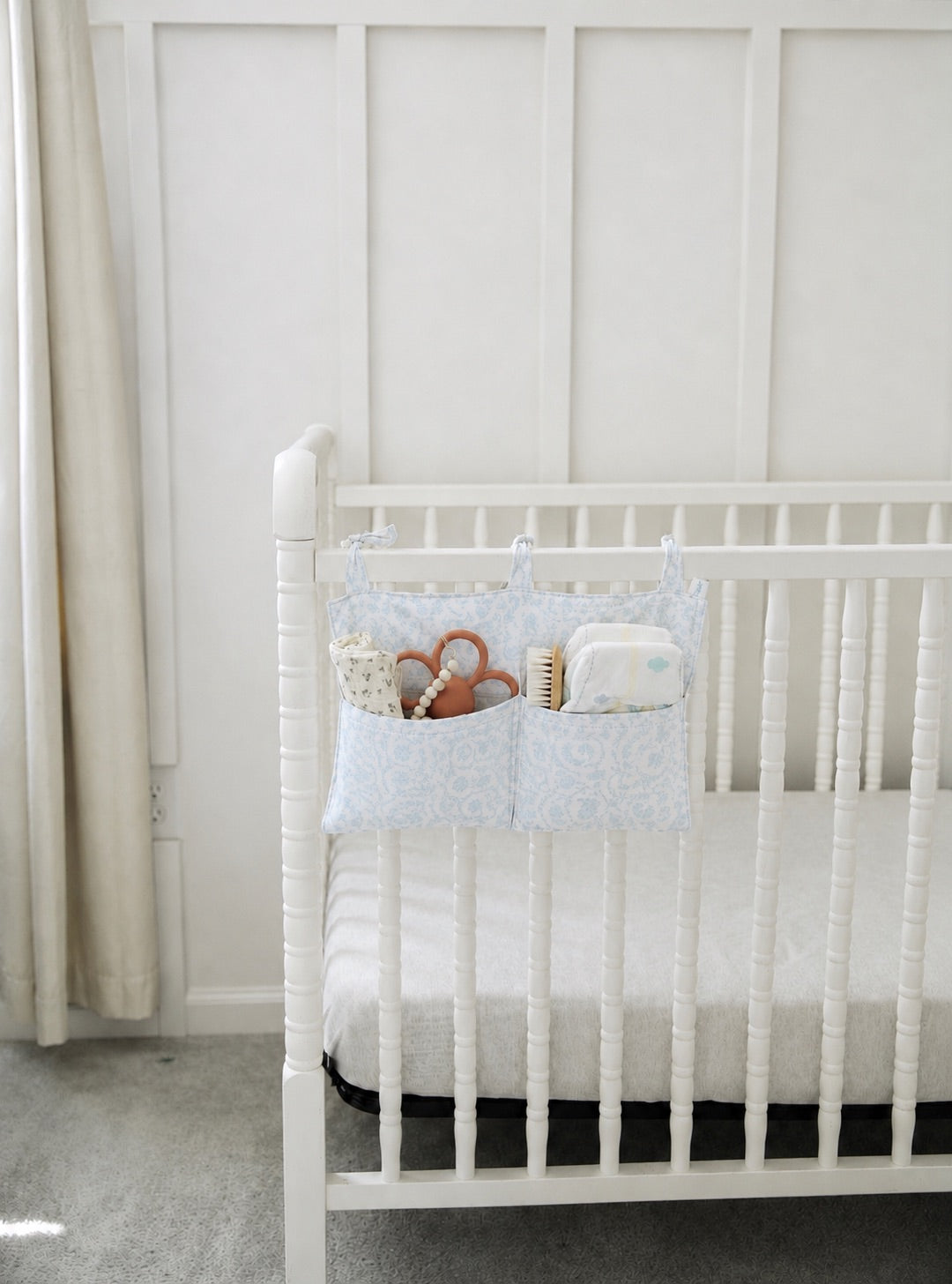 Baby Crib Diaper Caddy Storage Organizer Nursery Room