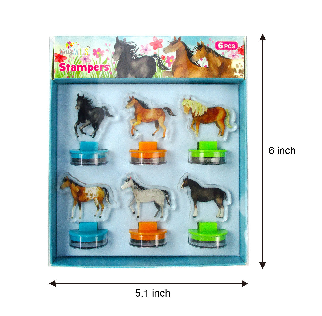 Horse Acrylic Stamp Set Of 6