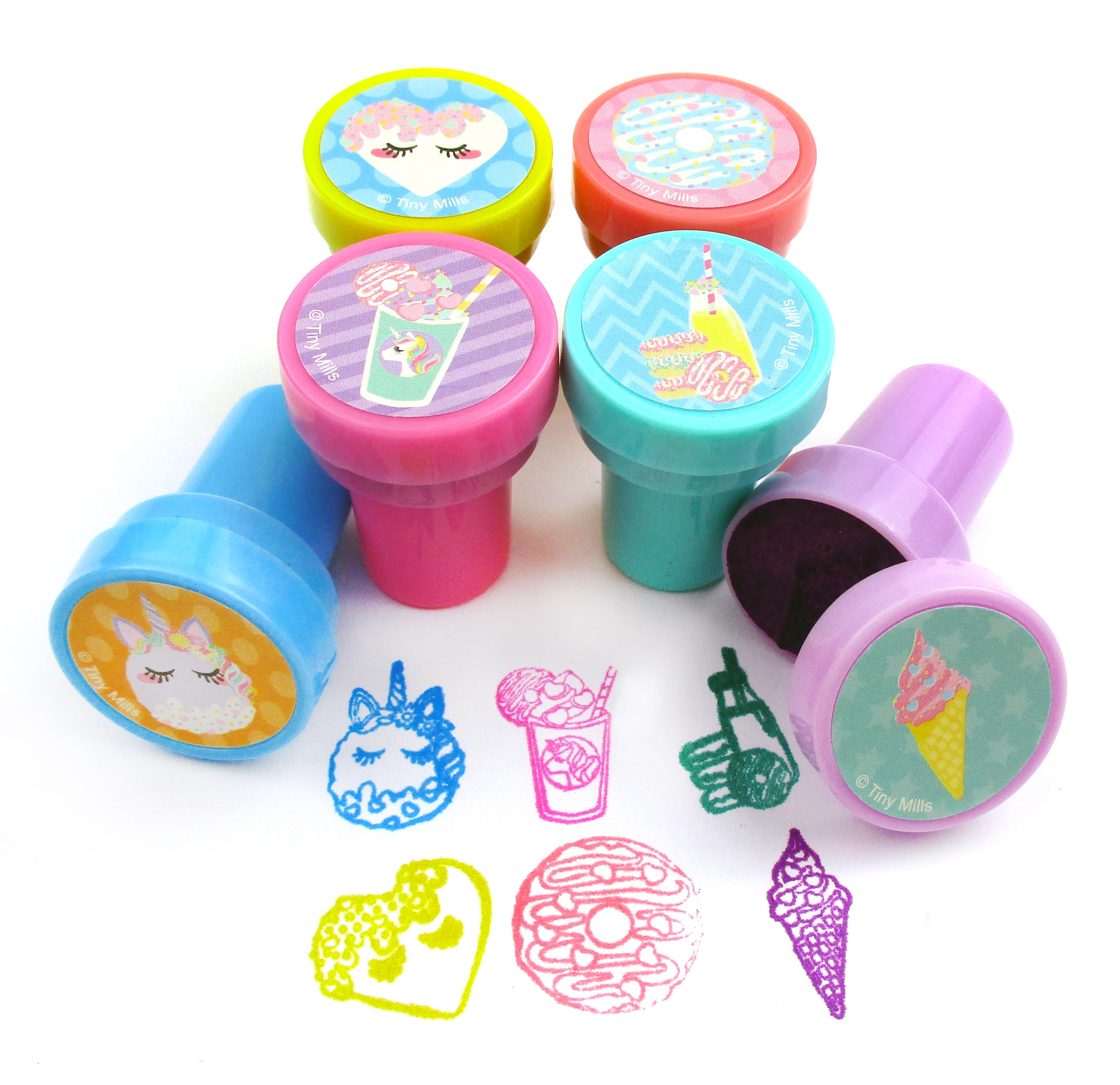 Tinymills 24 Pcs Unicorn Desserts Stampers For Kids