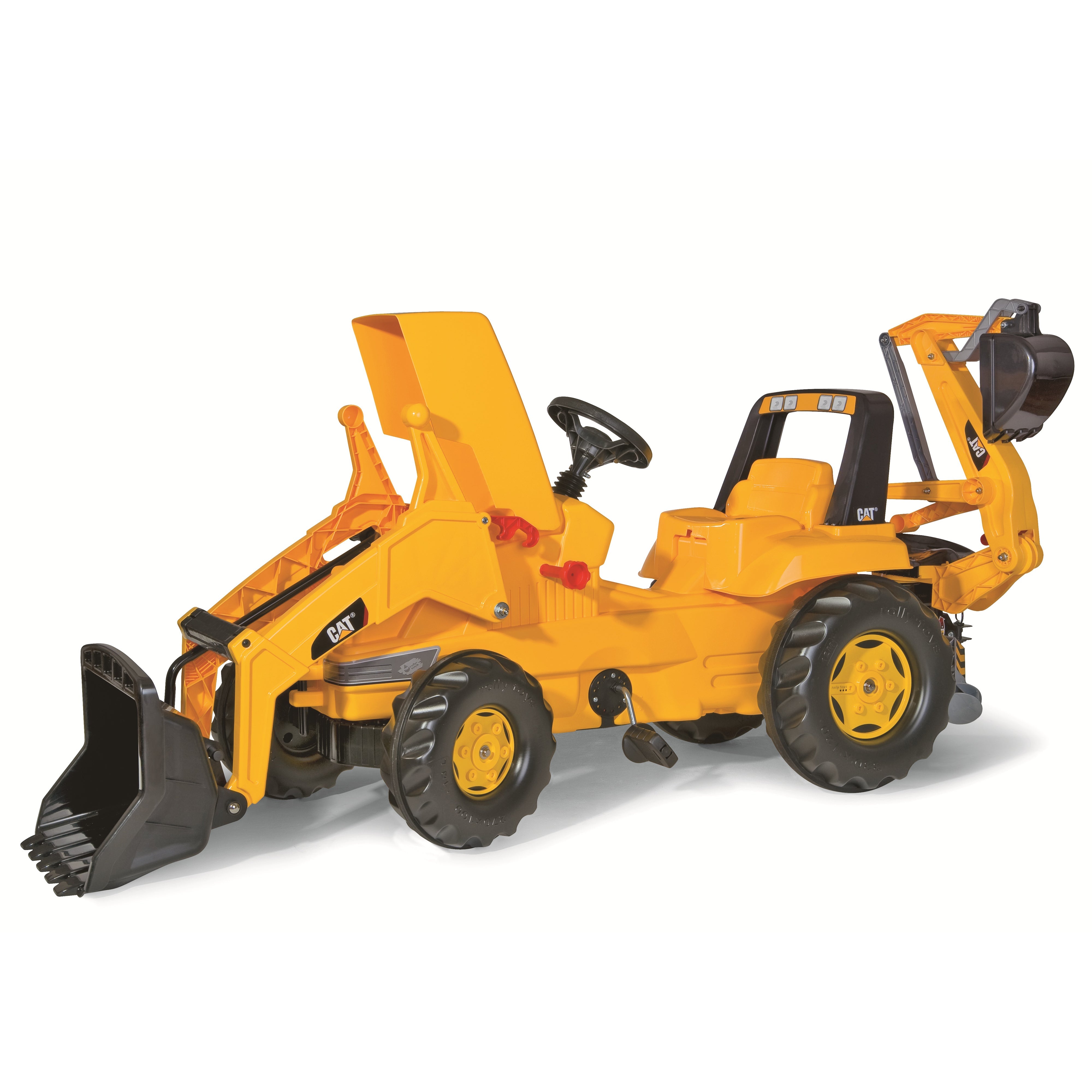 Cat Front Loader With Backhoe Pedal Tractor