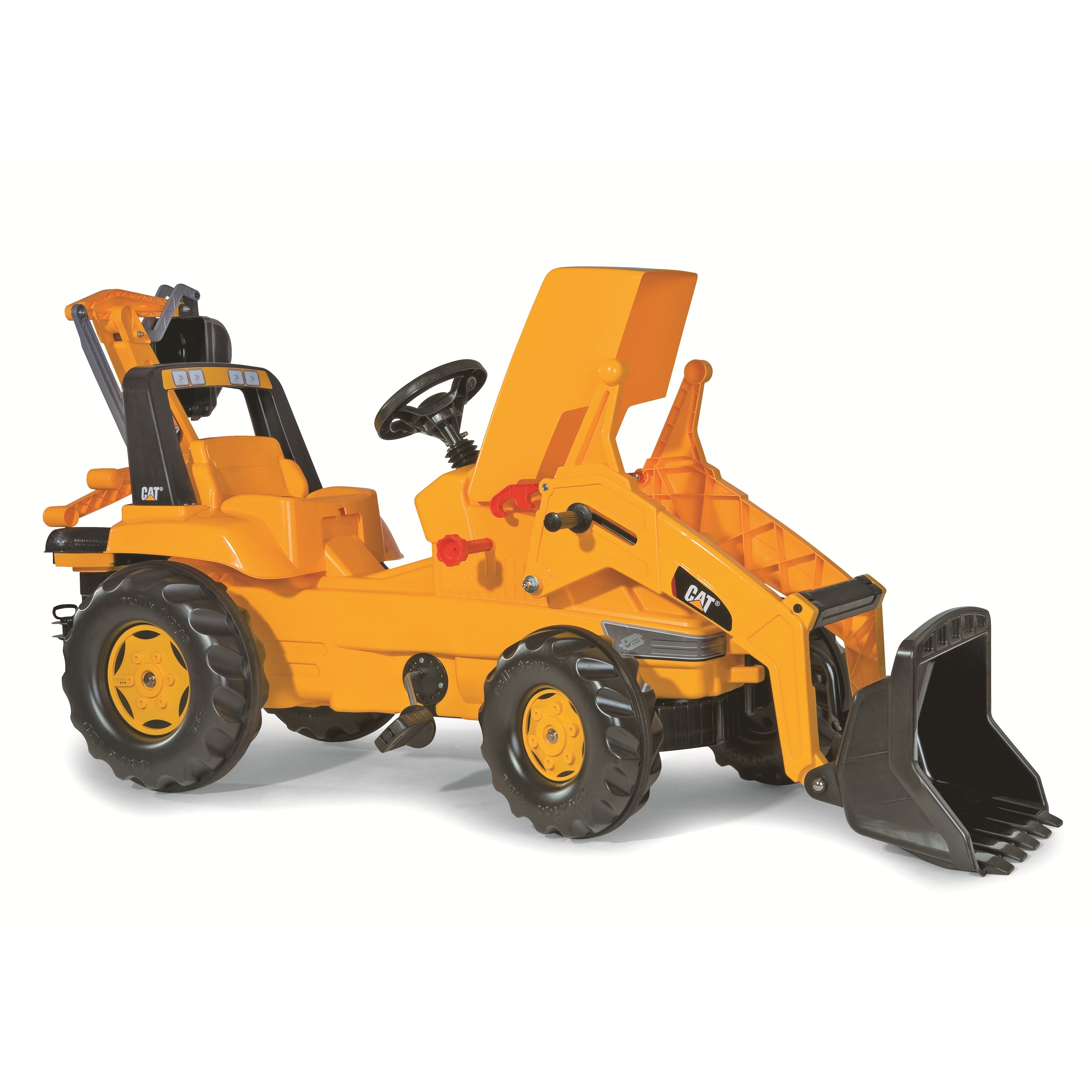 Cat Front Loader With Backhoe Pedal Tractor