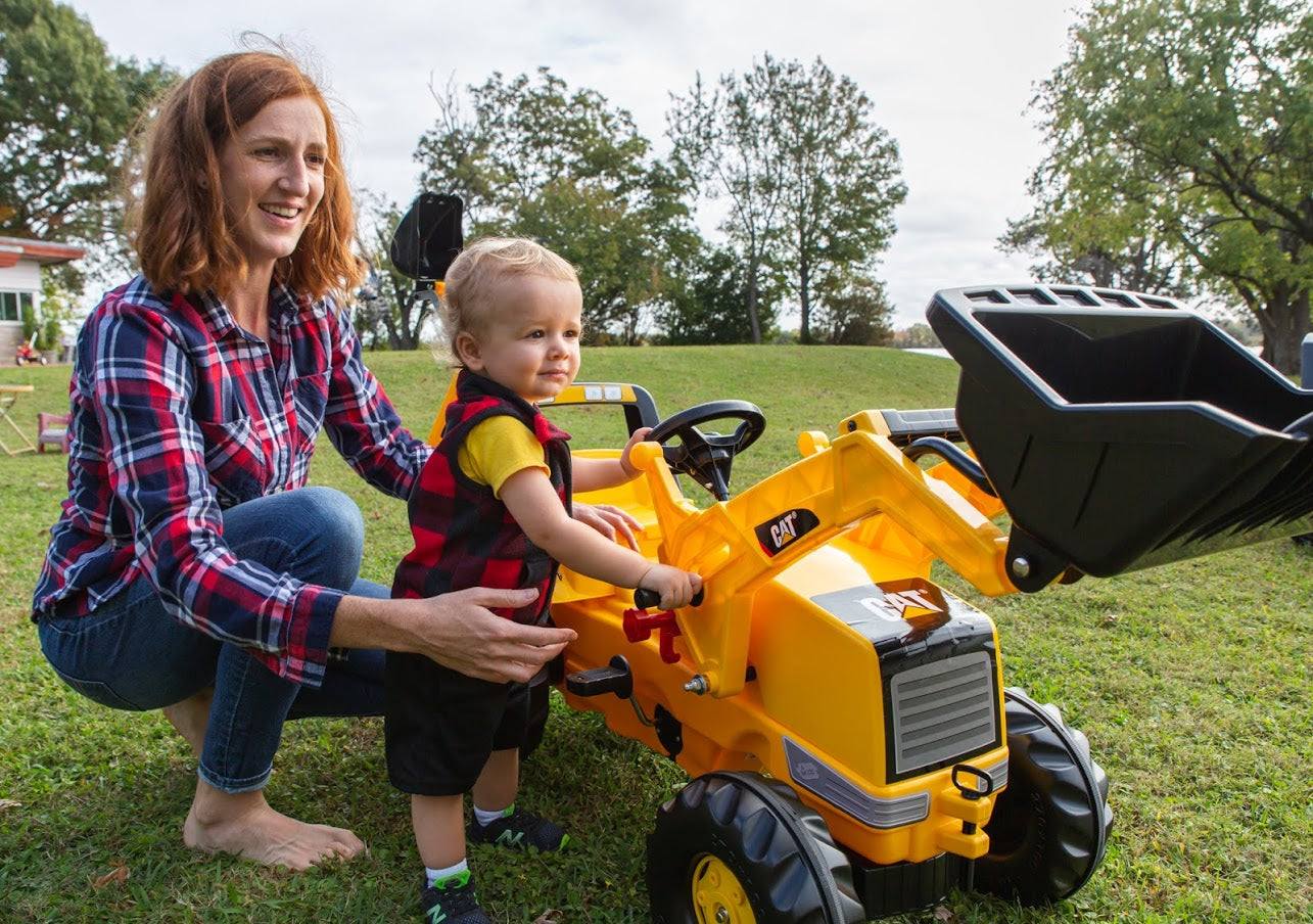 Cat Front Loader With Backhoe Pedal Tractor