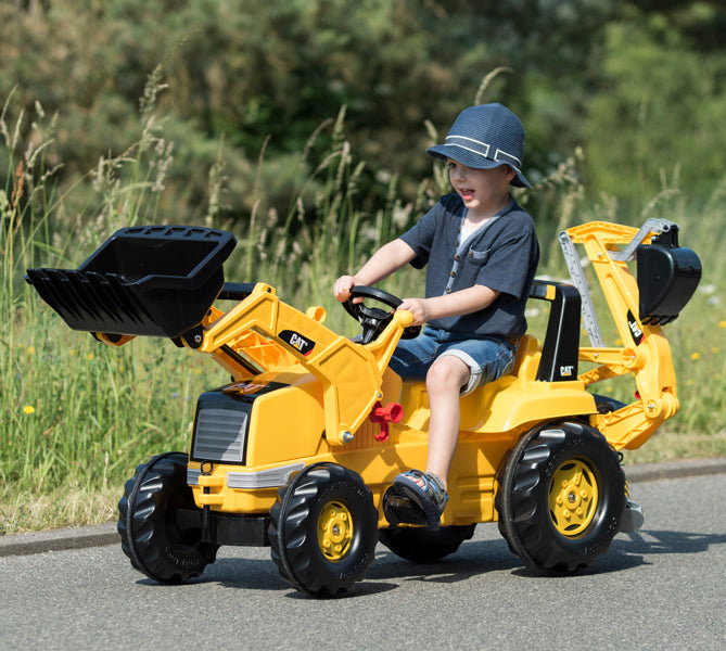 Cat Front Loader With Backhoe Pedal Tractor