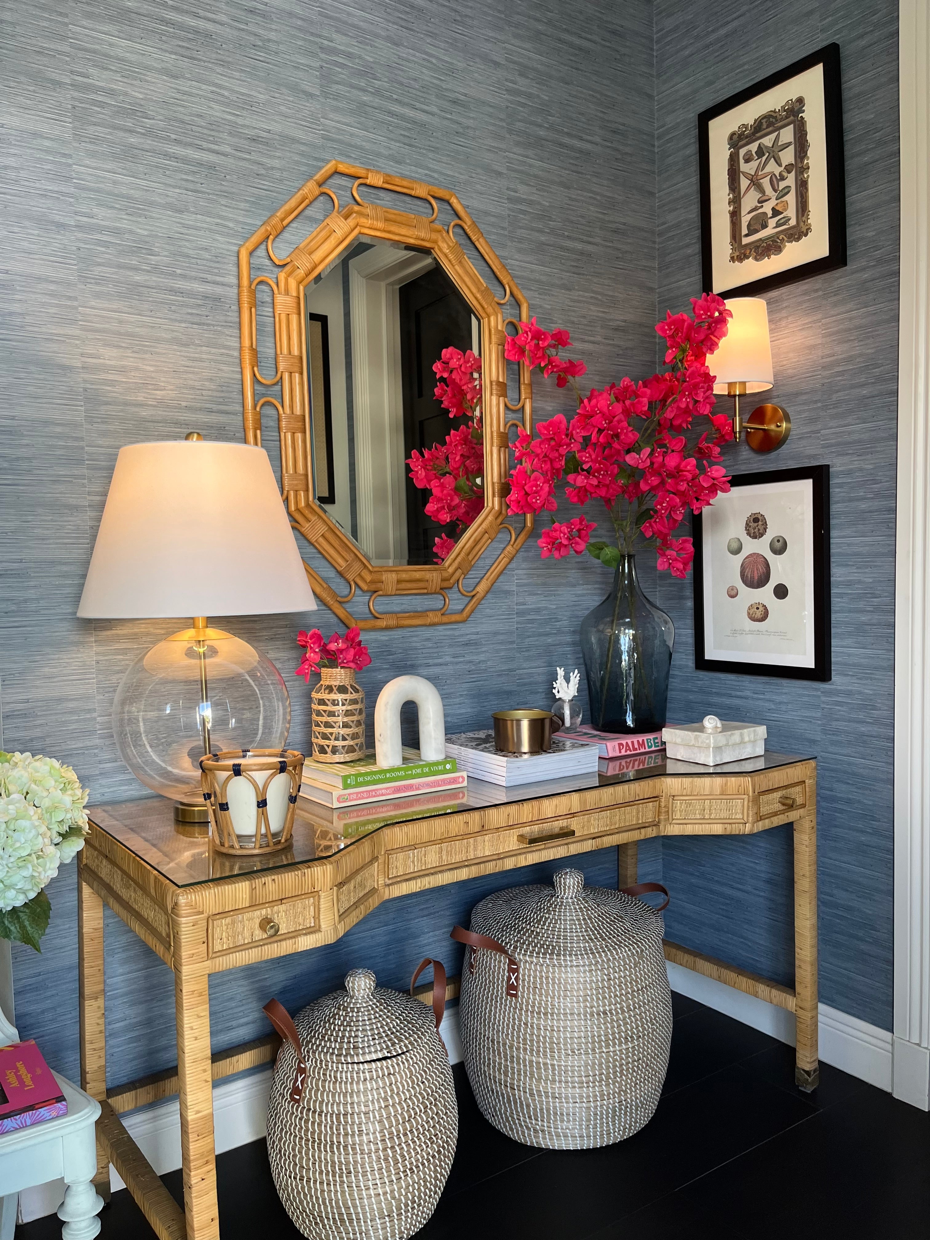 Hayes Rattan Desk /vanity