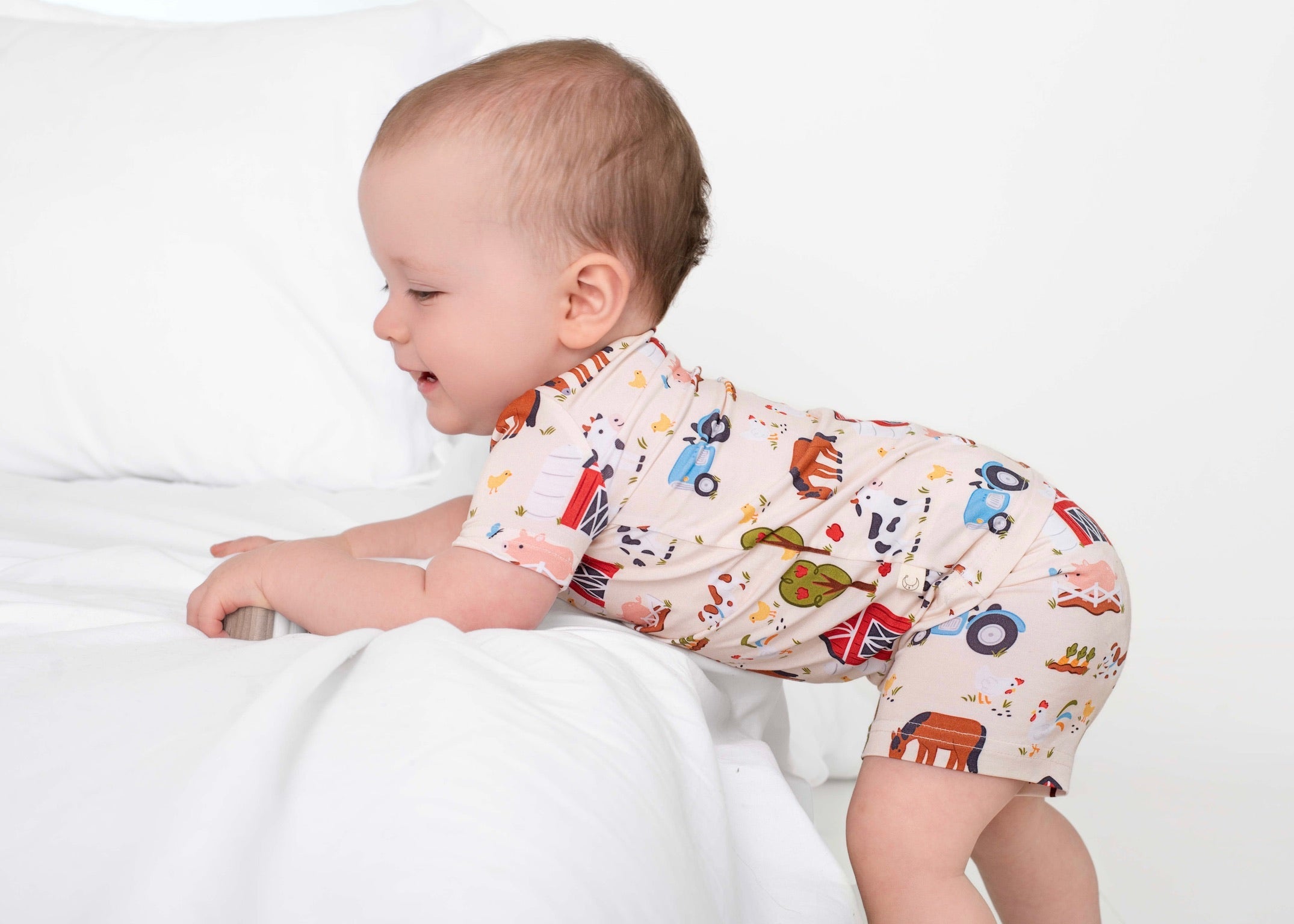 Tiny Farmers Short Sleeve & Shorts Set