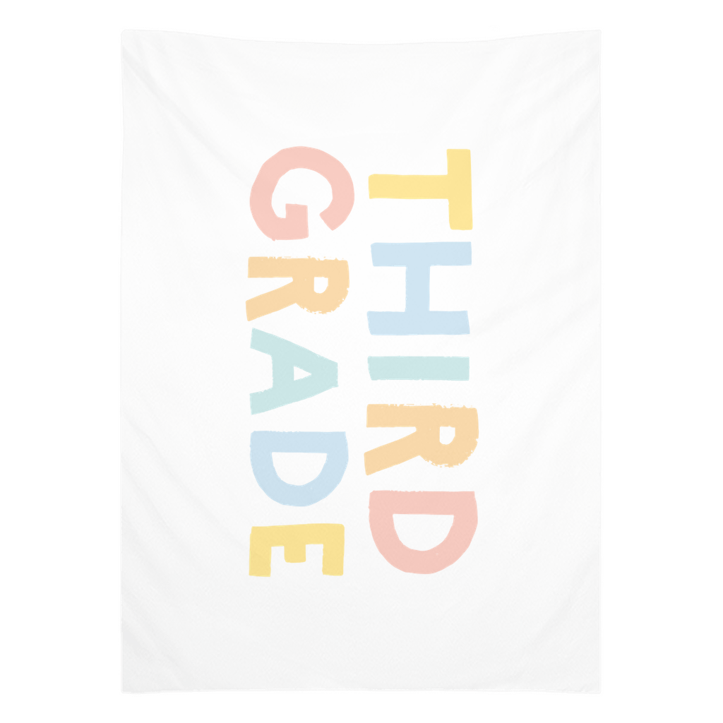 First Day Of Third Grade Tapestry, First Day Of School Banner