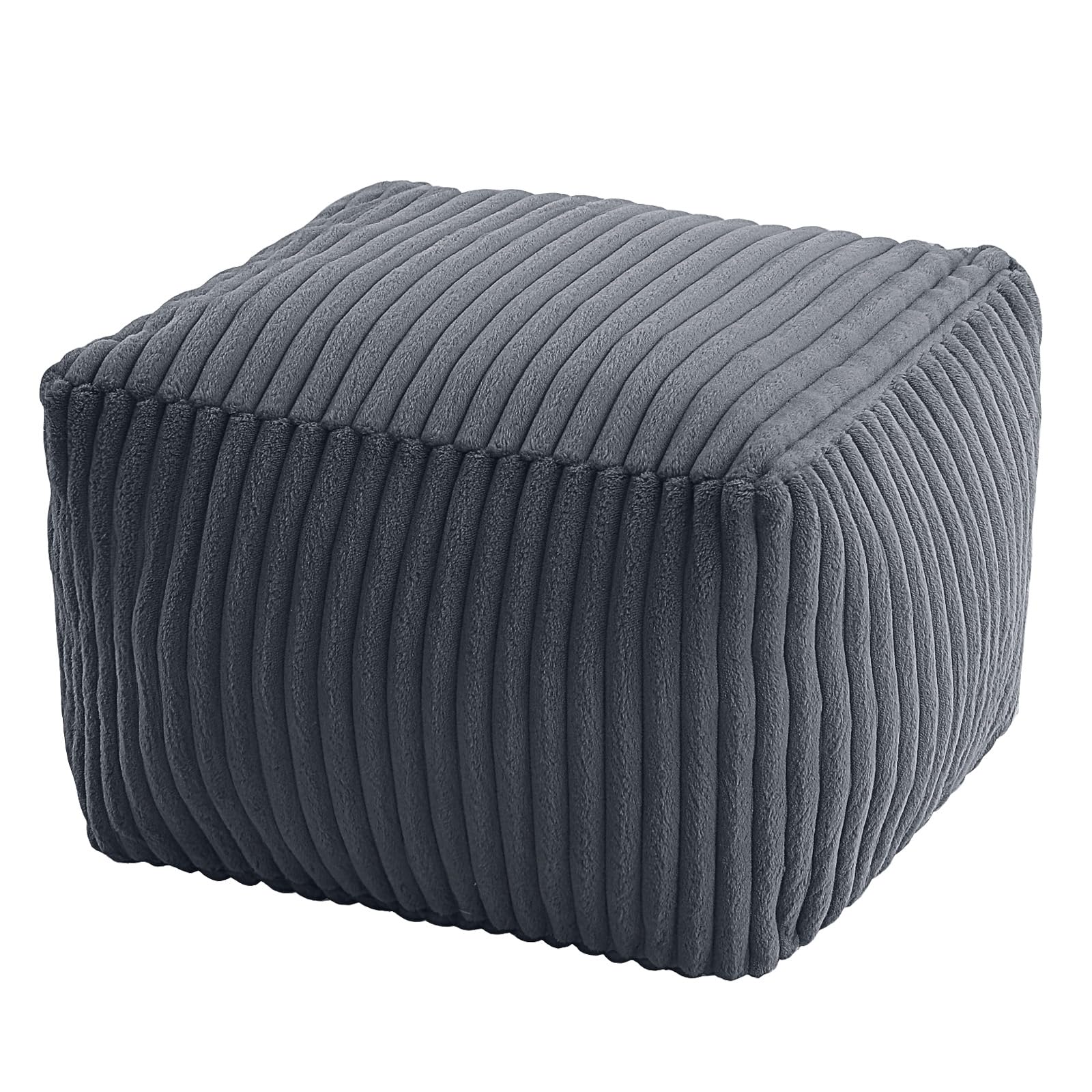 Round Pouf Ottoman Foot Rest, 20"x15"