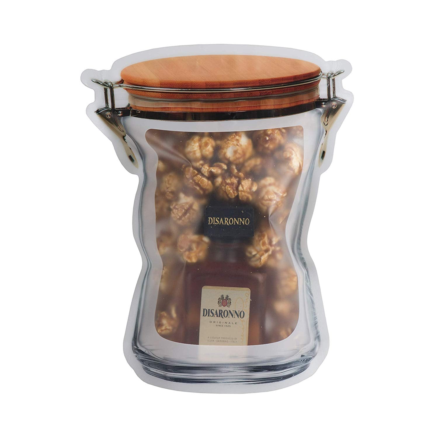 Jar Shape Airtight Wood Bag Pack Of 20 6"x7.5"