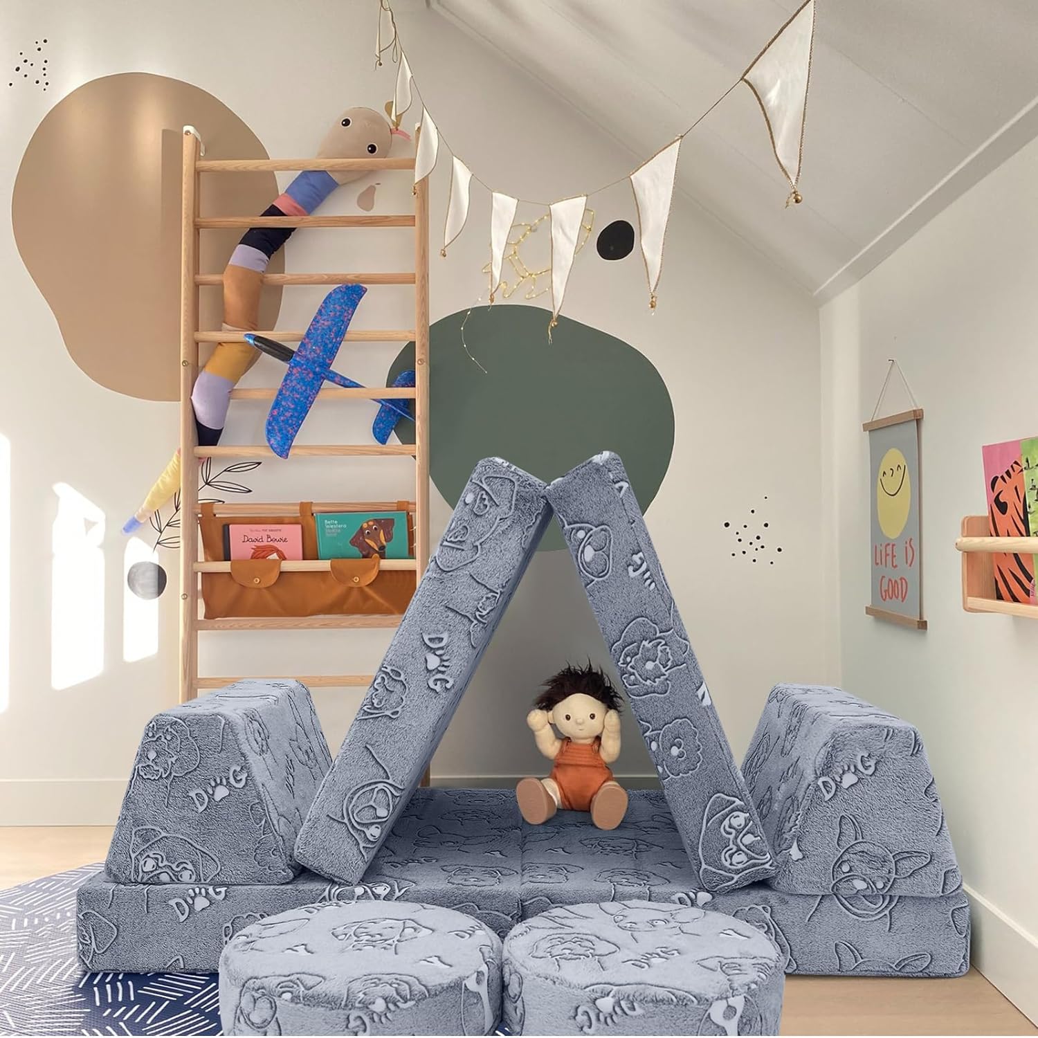 8-piece Kids Play Couch|glowsofa