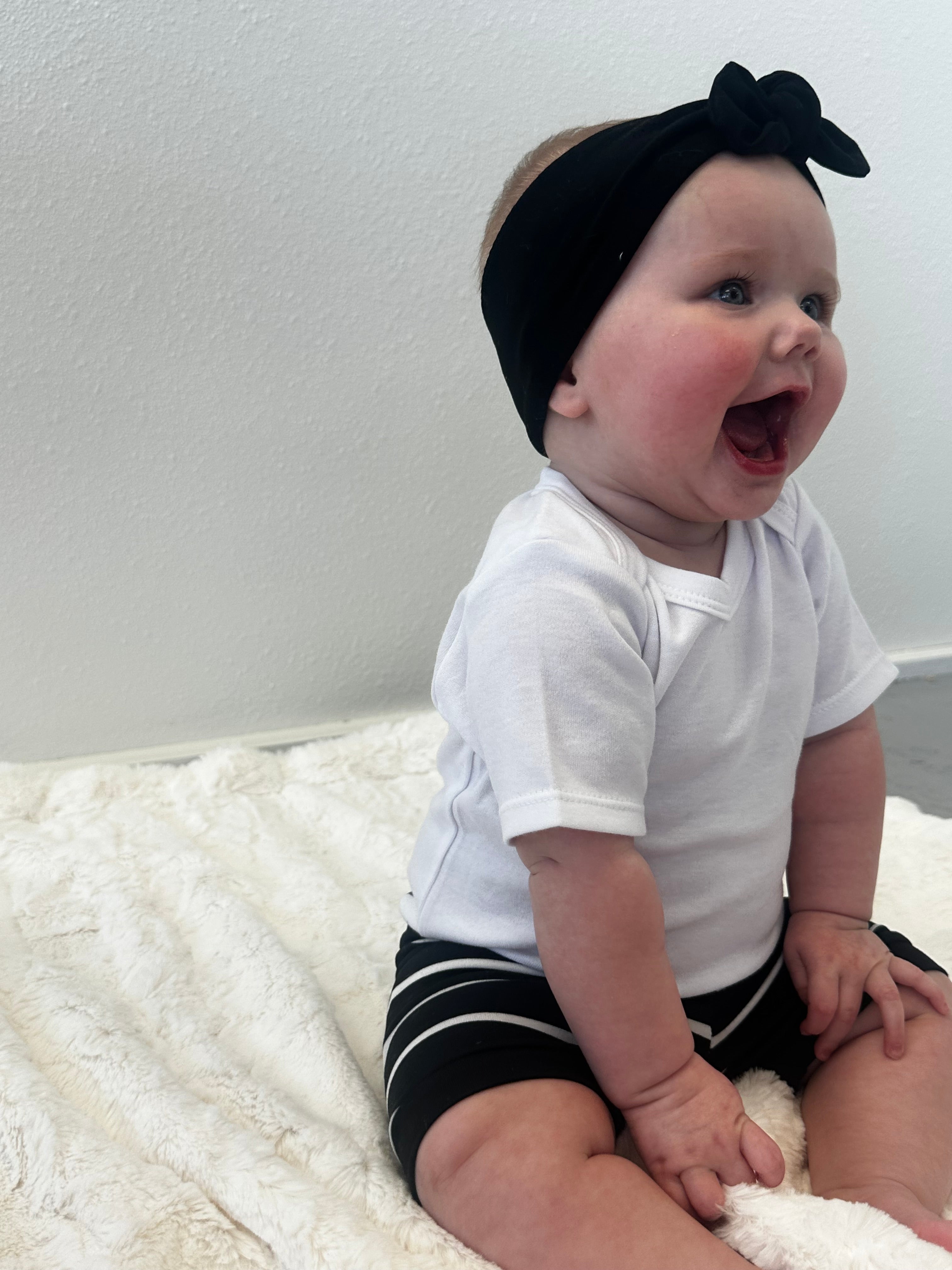 Black Stripe Shorties