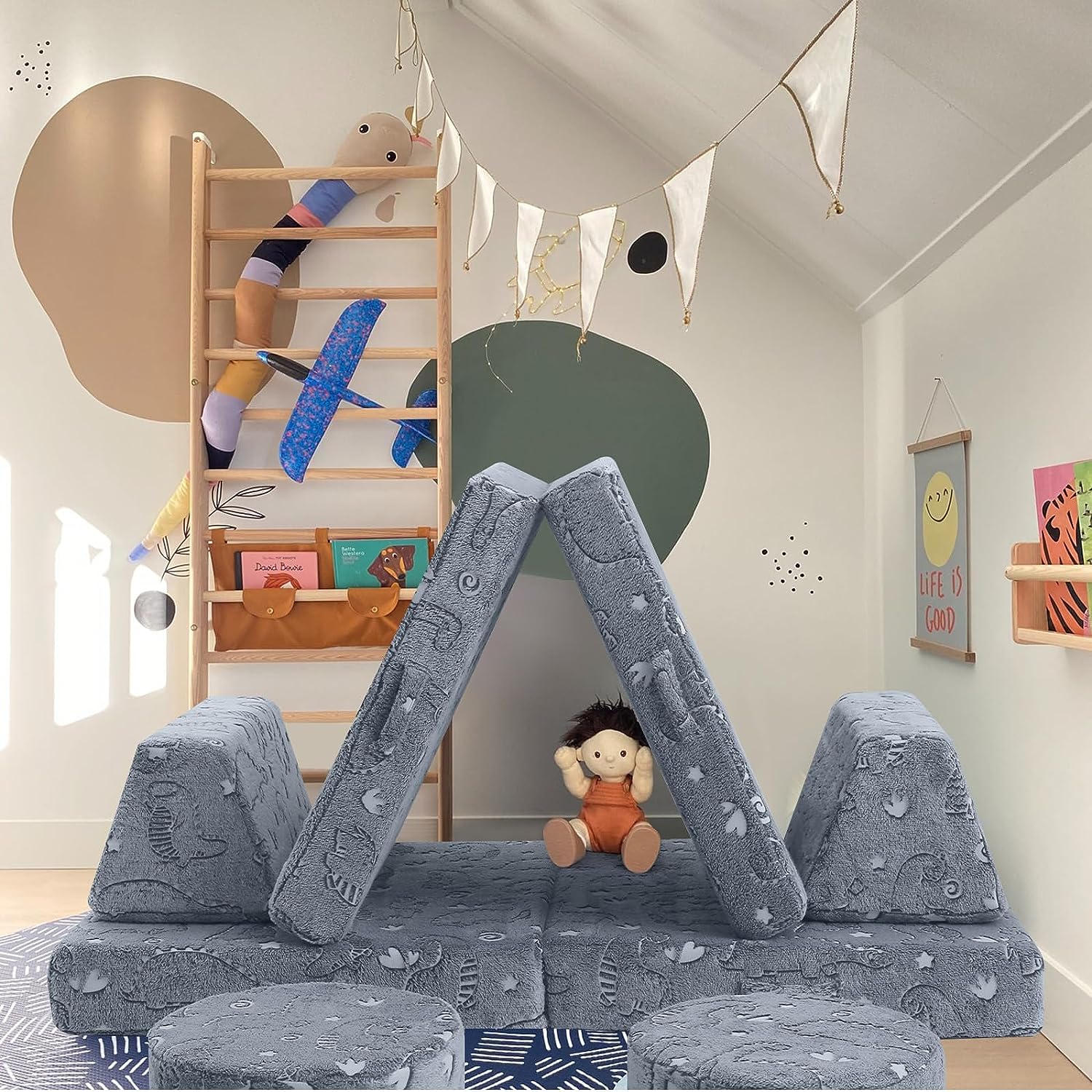 8-piece Kids Play Couch|glowsofa