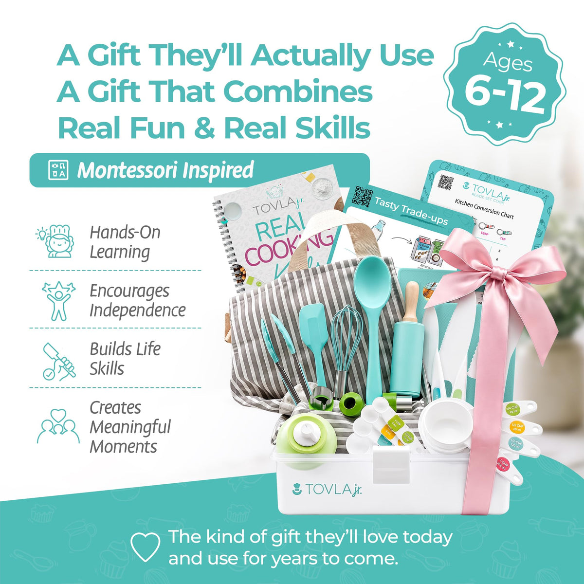 Tovla Jr. Ultimate Cooking & Baking Set For Kids | Award-winning All-in-one Kit For Young Chefs