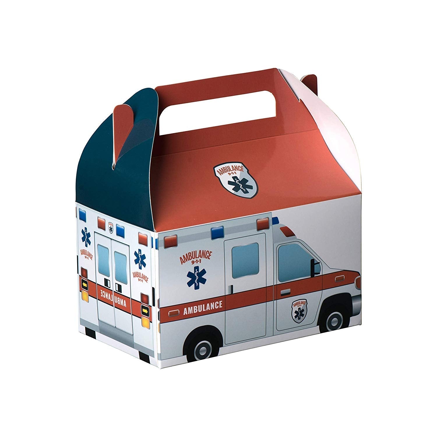 Ambulance Paper Treat Boxes 20 Pack 6.25" X 3.75" X 3.5"