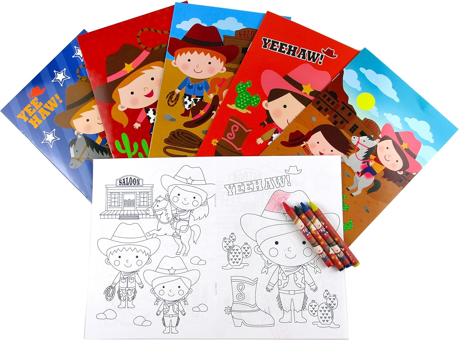 Western Cowboy Cowgirl Party Favor Bundle For 12 Kids