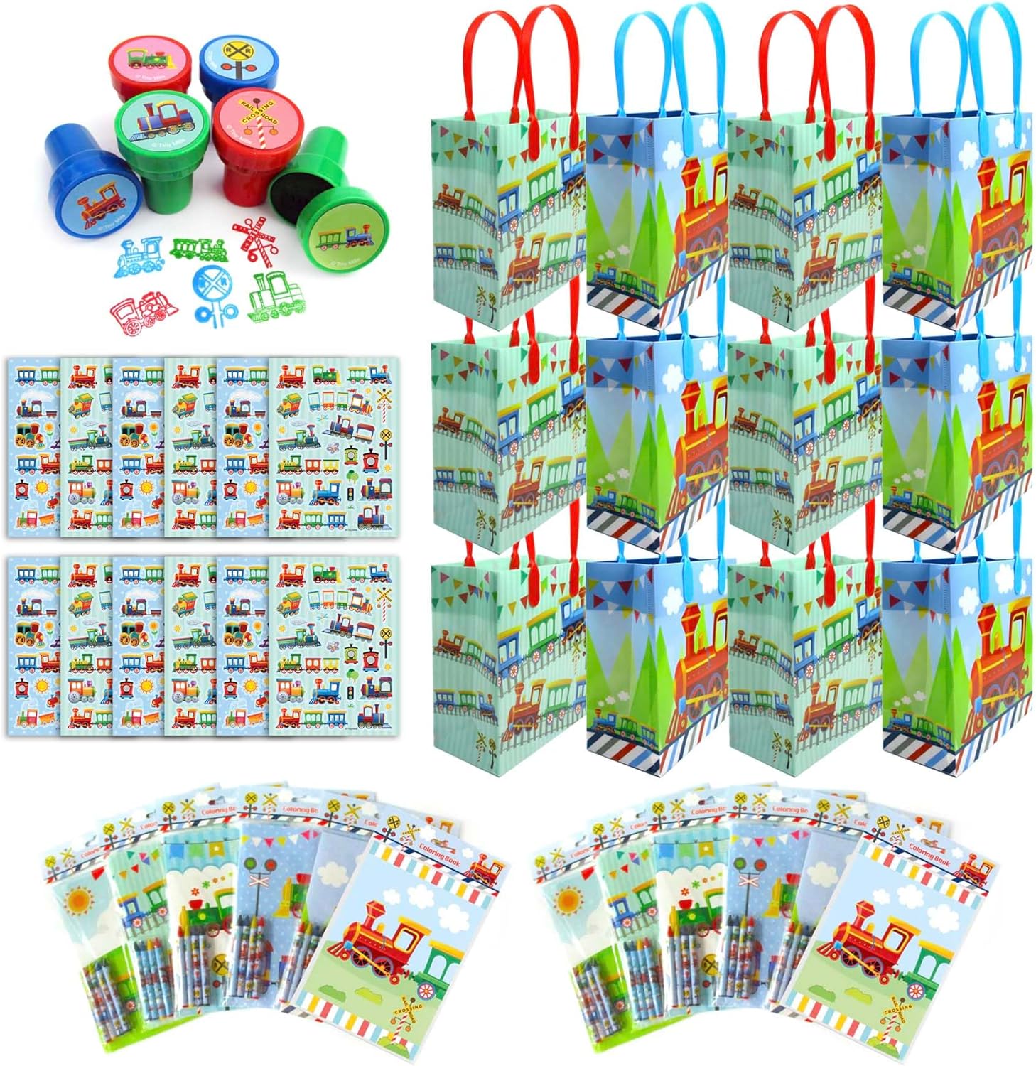 Train Party Favor Bundle For 12 Kids