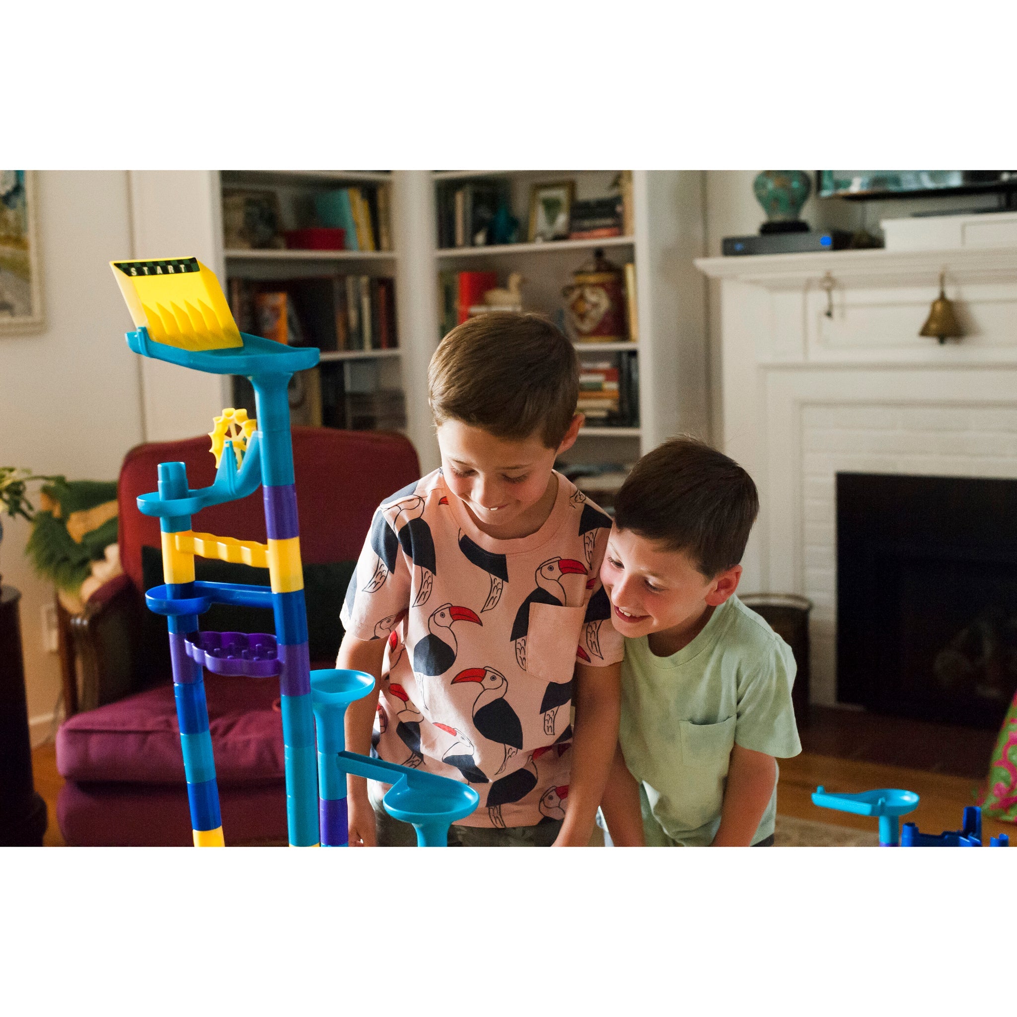 Marbleworks Ultra Grand Prix Set Racing Marble Run