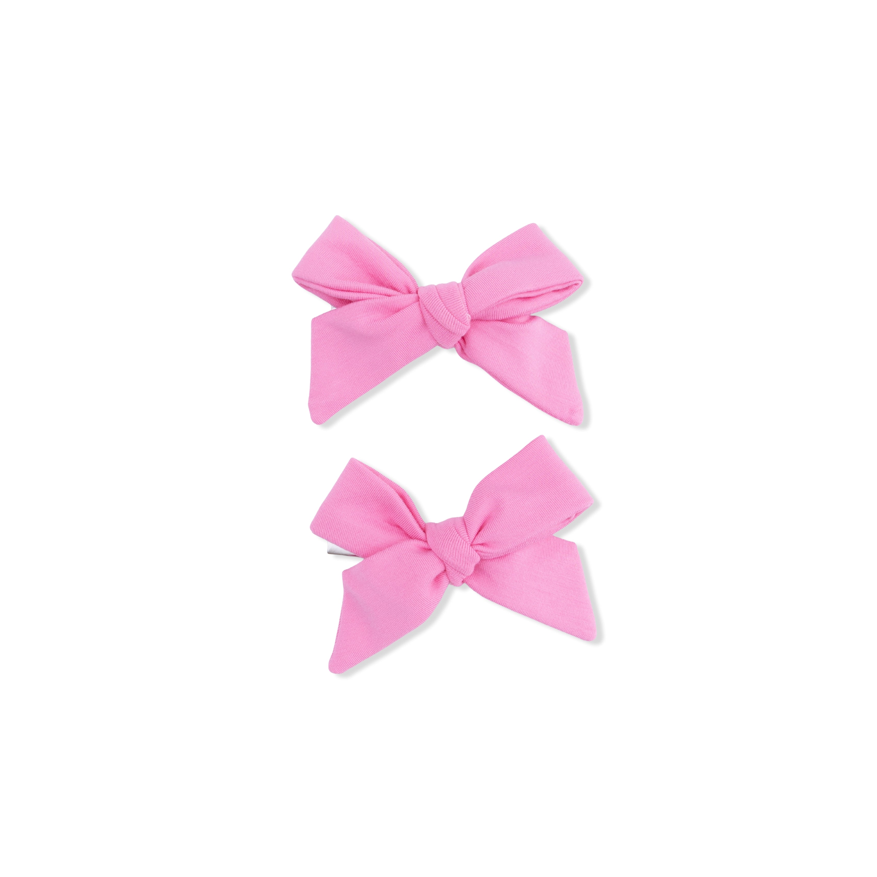 Solid Pink Drink - 2 Pack Bow Clips