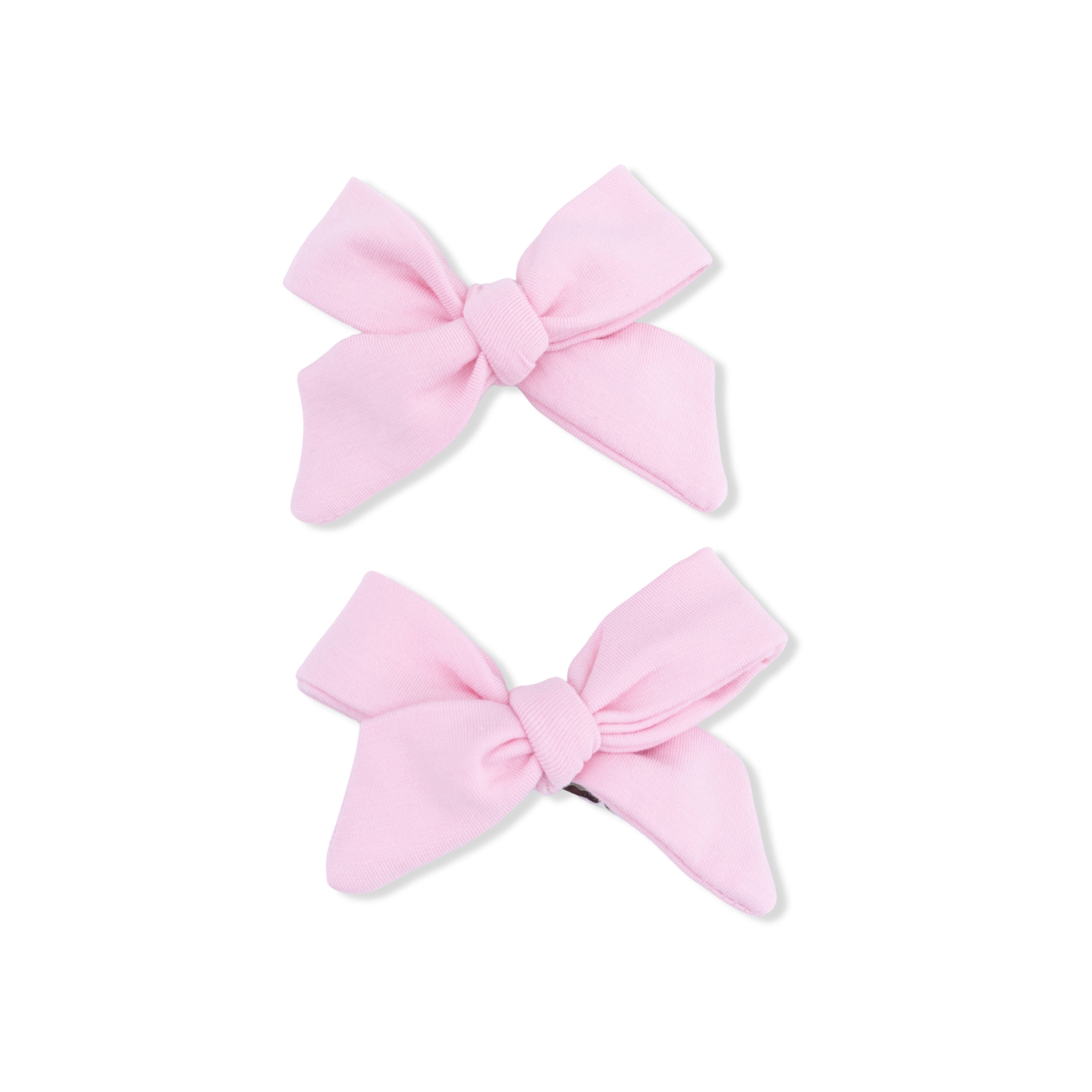 Solid Romance Rose  - 2 Pack Bow Clips