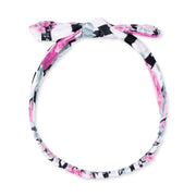 Cabbage Rose Stripe - Knot Headband