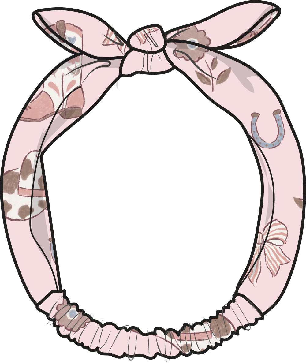 Cowgirl Boots And Bows - Knot Headband