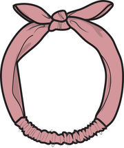 Solid Rose Elegance - Knot Headband