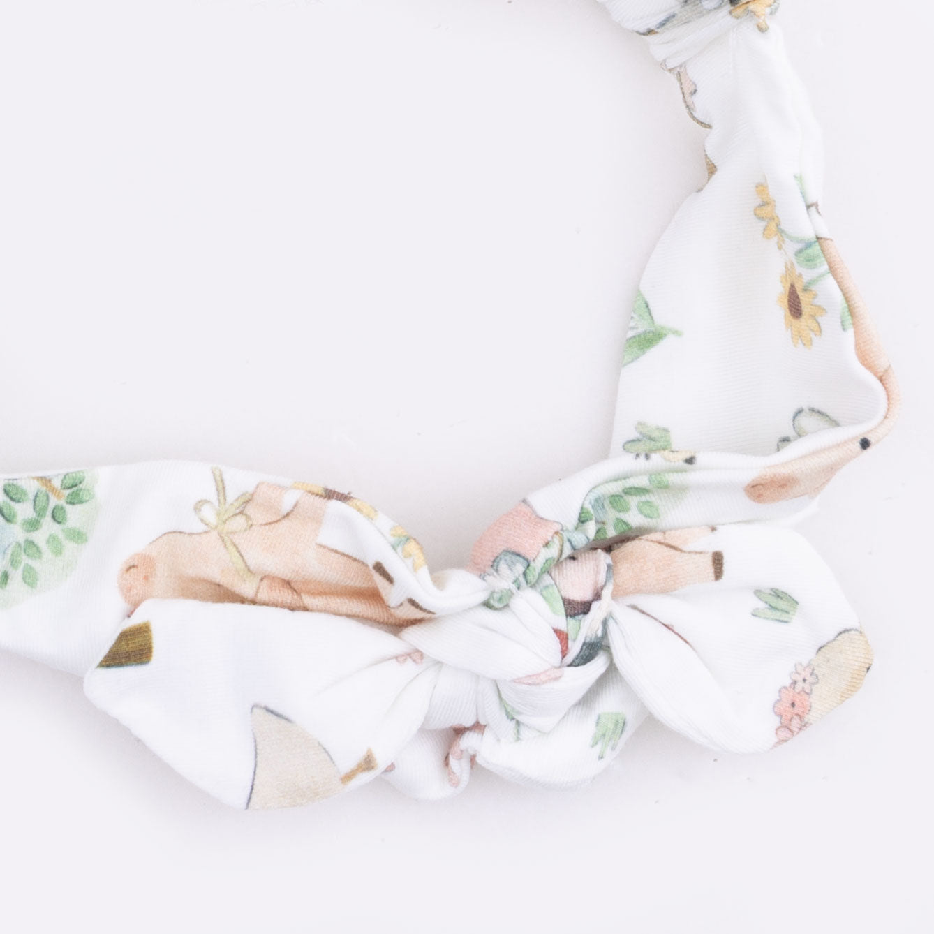Cute Farm Animals Pink - Knot Headband