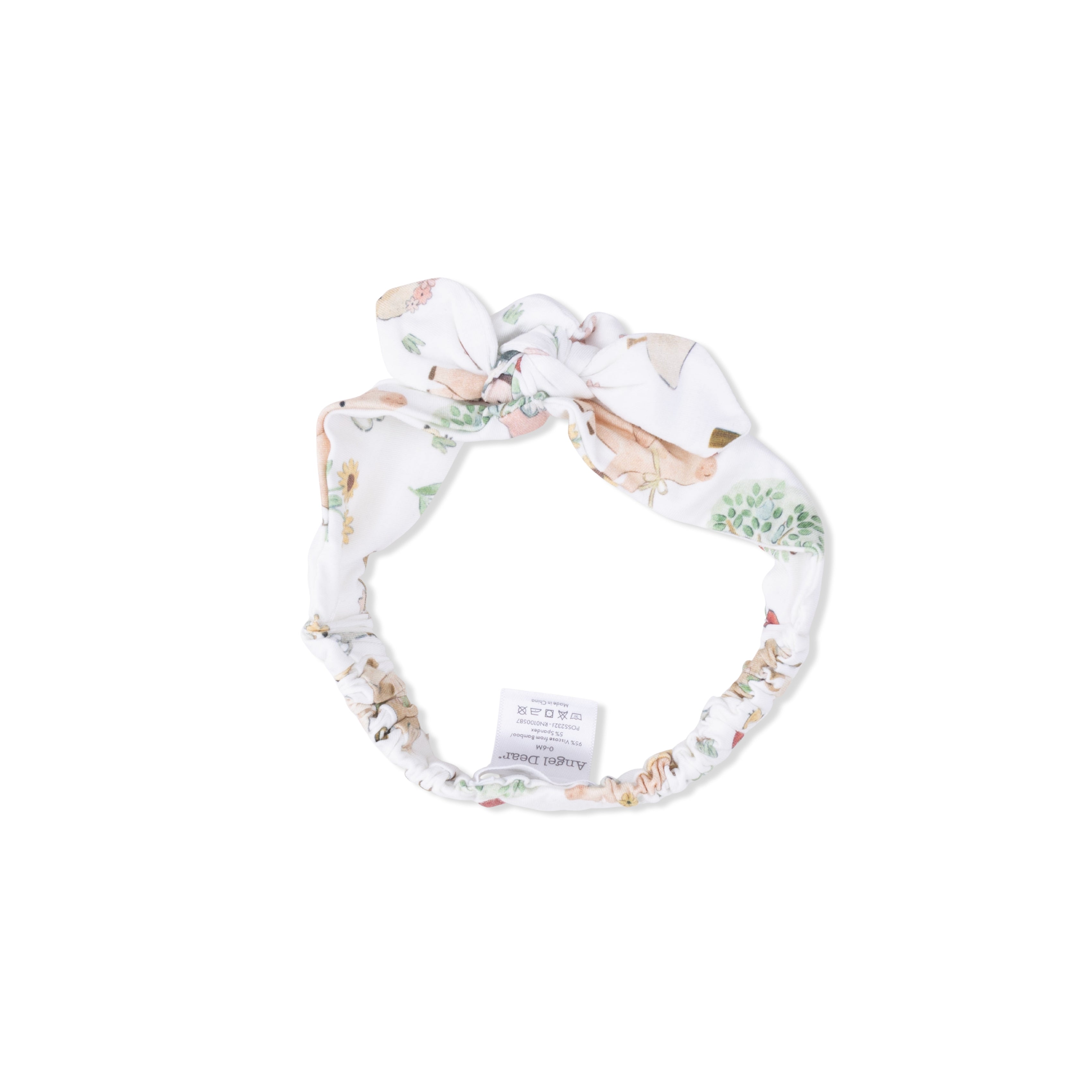 Cute Farm Animals Pink - Knot Headband