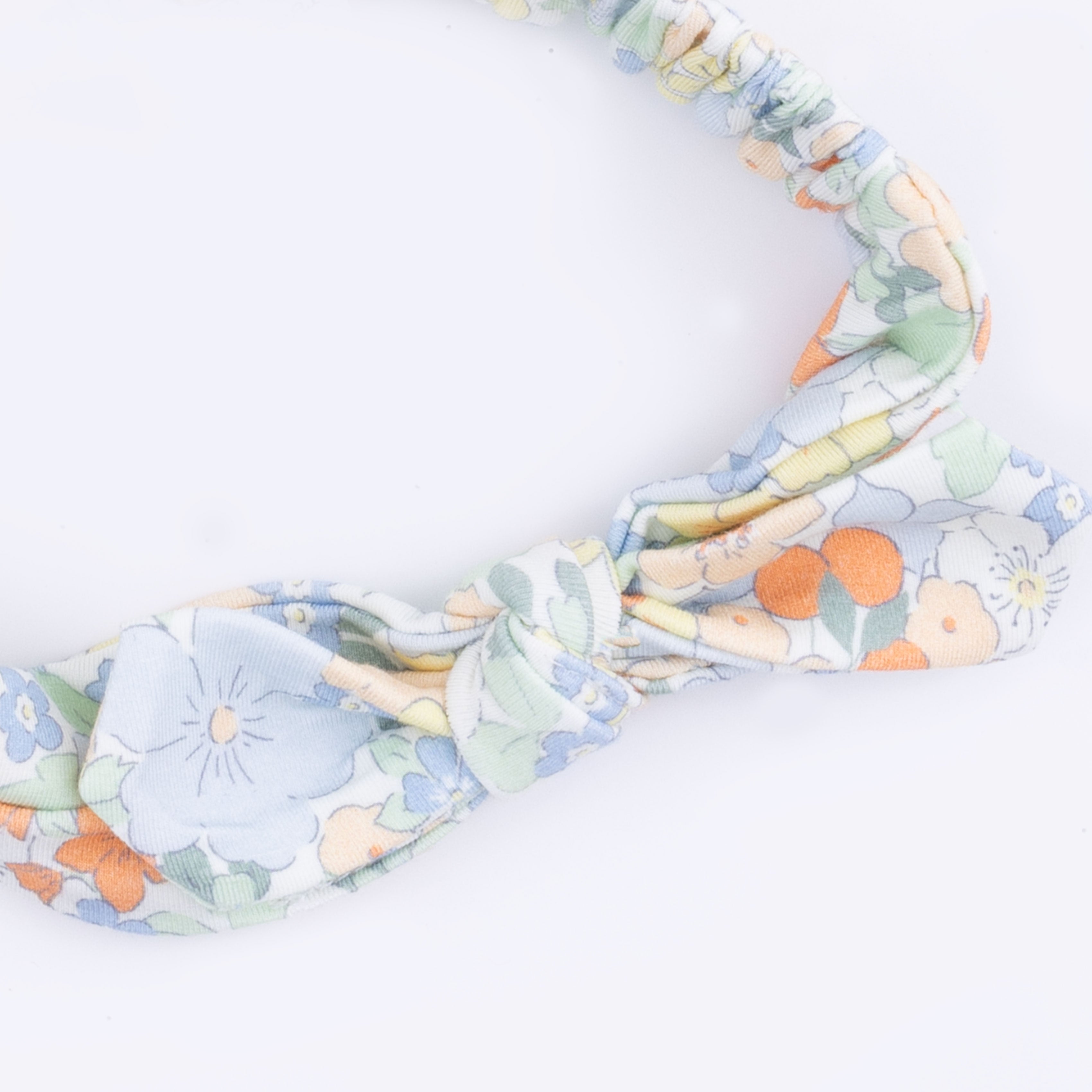 Georgia Floral - 2 Way Ruffle Back Zipper Footie & Headband Set