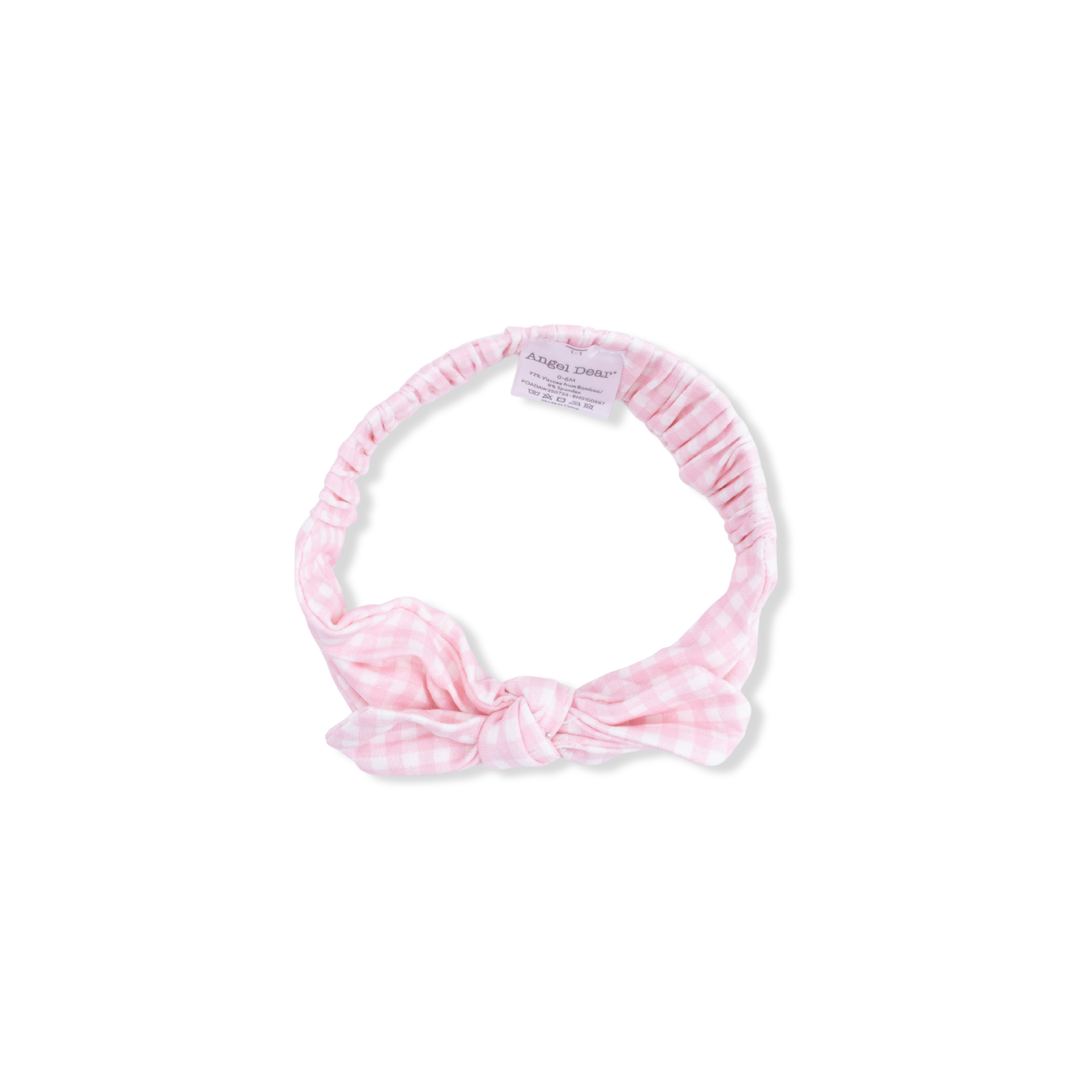 Mini Gingham Pink - Knot Headband