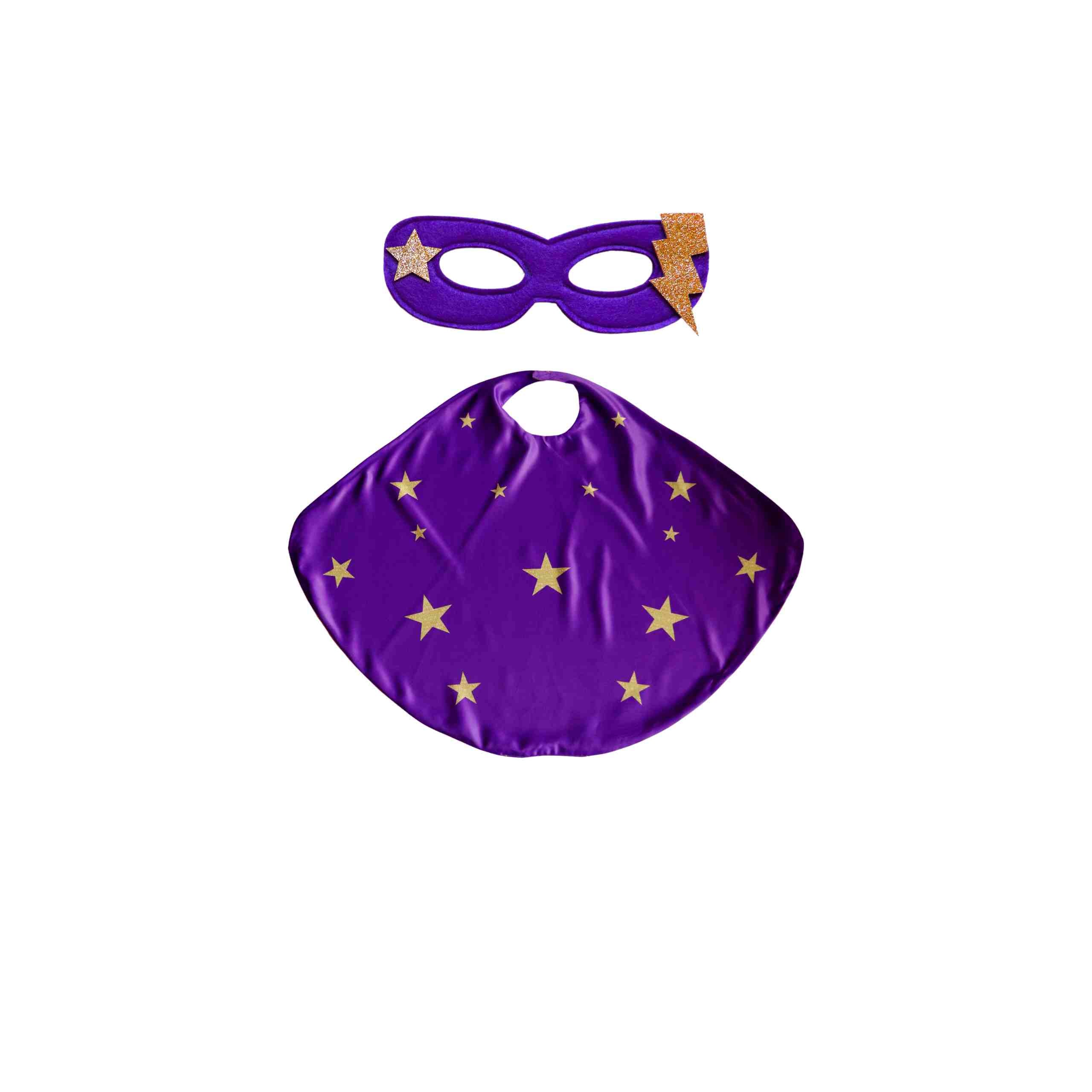 Superhero Star Power Cape Set, Purple