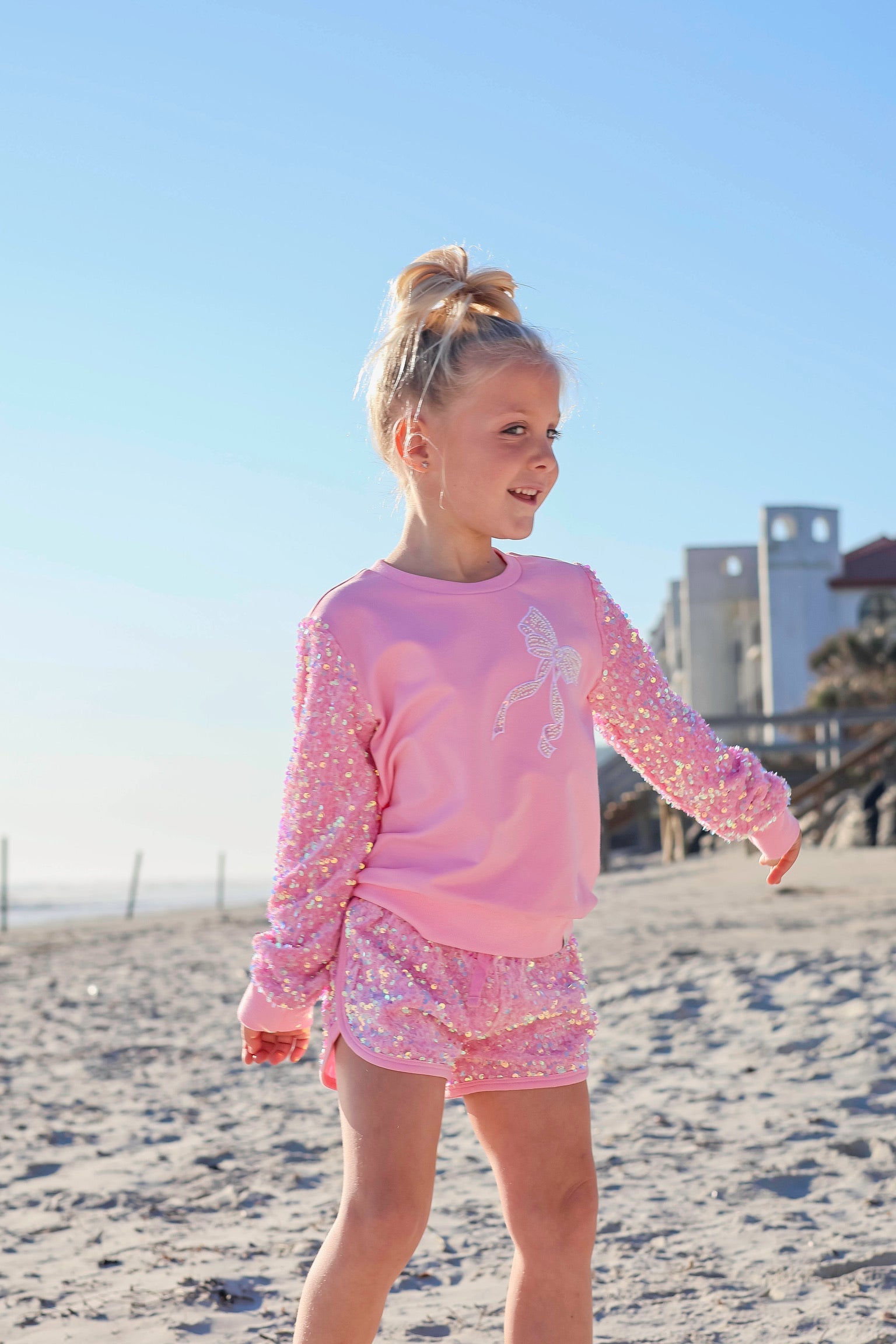 *preorder-mid July Delivery* Sparkle Sport Set ~ Bow