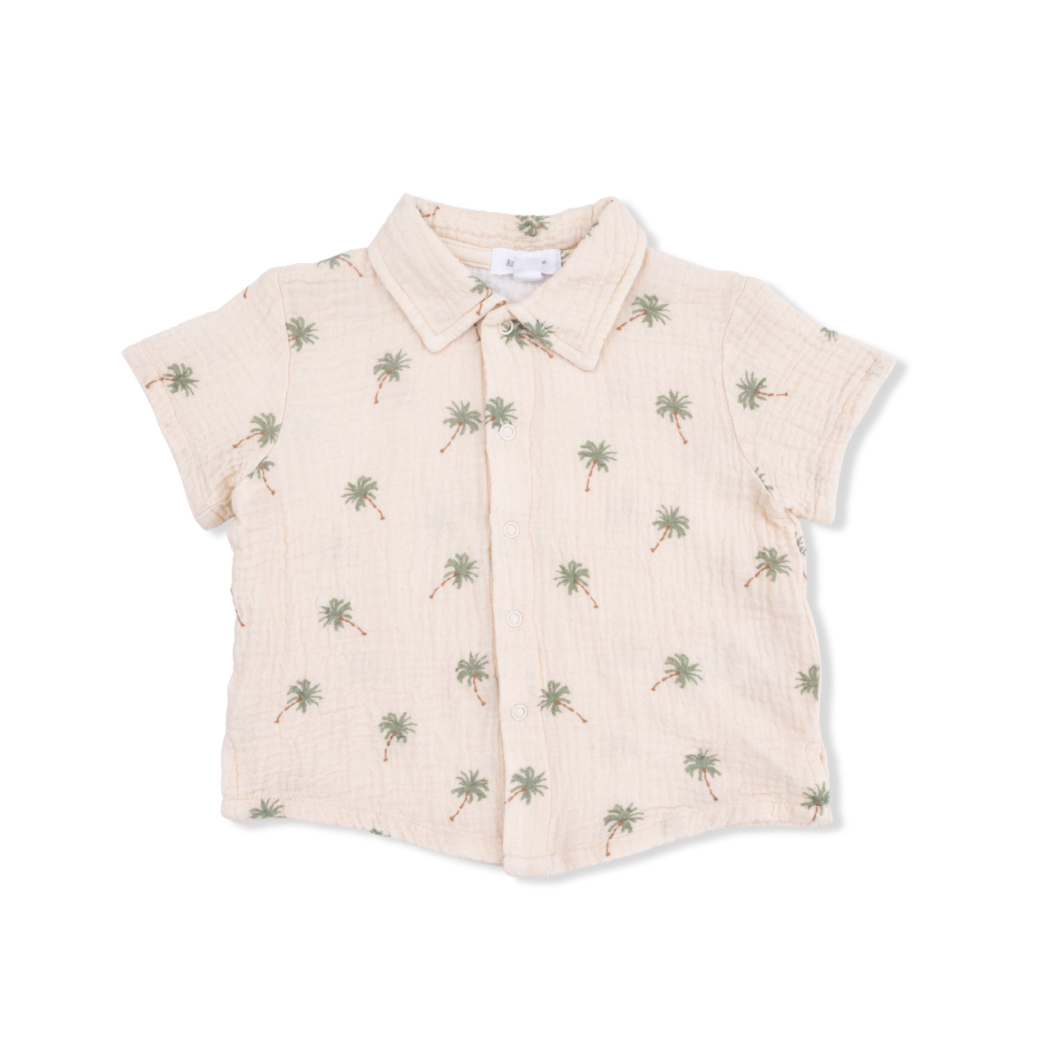 Palm Trees - Polo Button Up With Casual Short