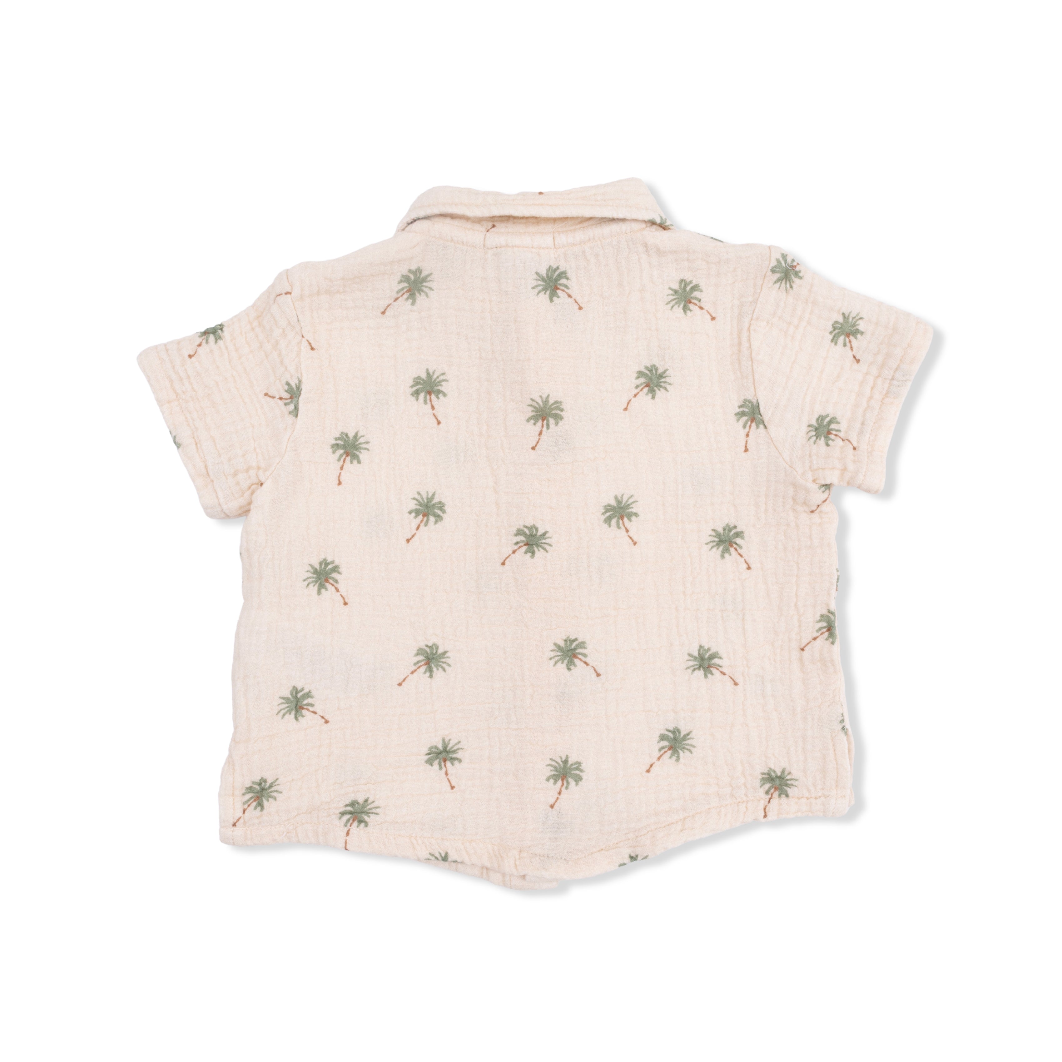 Palm Trees - Polo Button Up With Casual Short
