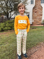 Thanksgiving Turkey Smocked Boys Pant Set