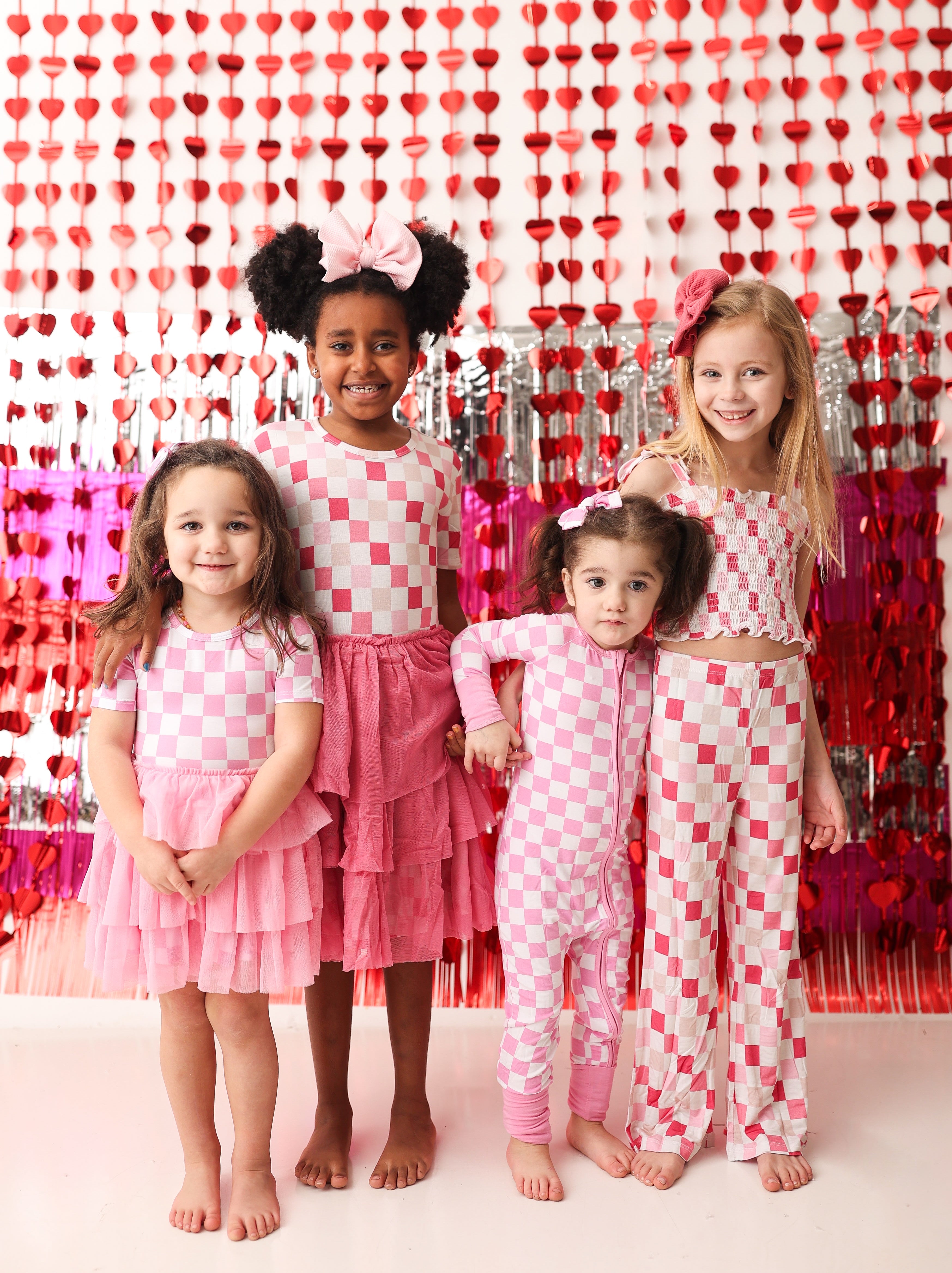 Dreamy Pink Checkers Dream Tutu Dress