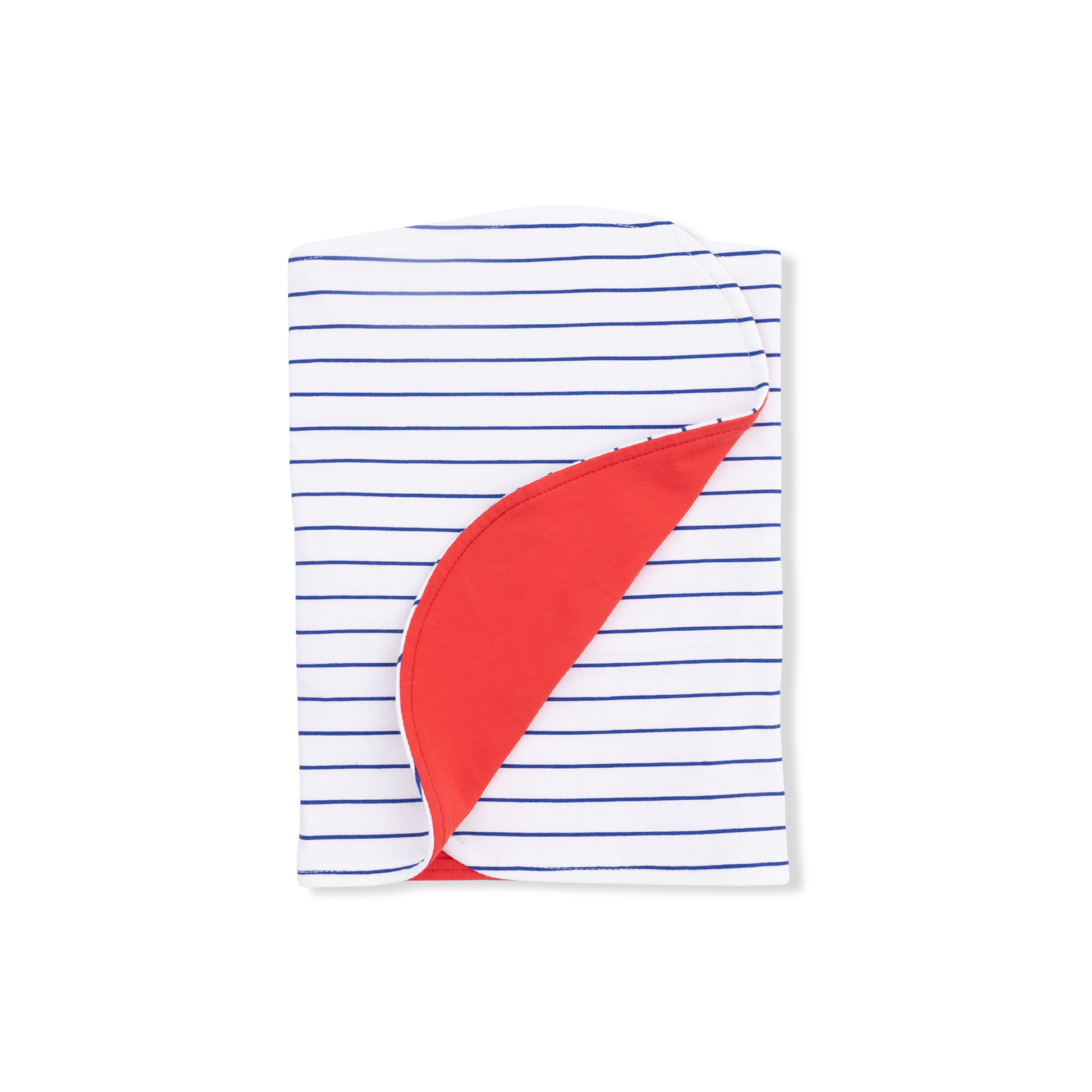 Baseball Stripe - 2 Ply Burp Cloth With Binding