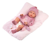 16.9" Anatomically-Correct Newborn Doll Emily with Cushion