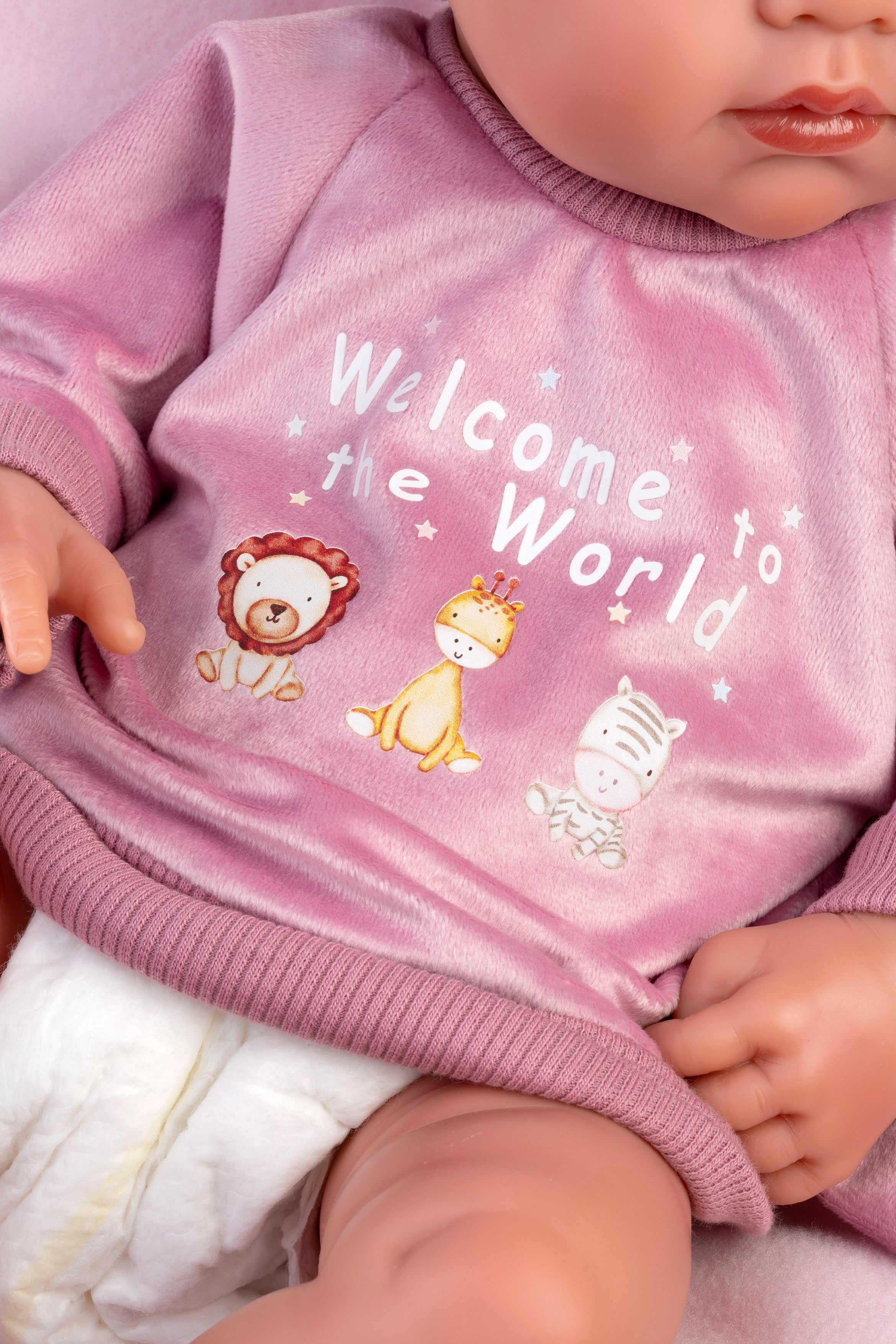 16.9" Anatomically-Correct Newborn Doll Emily with Cushion