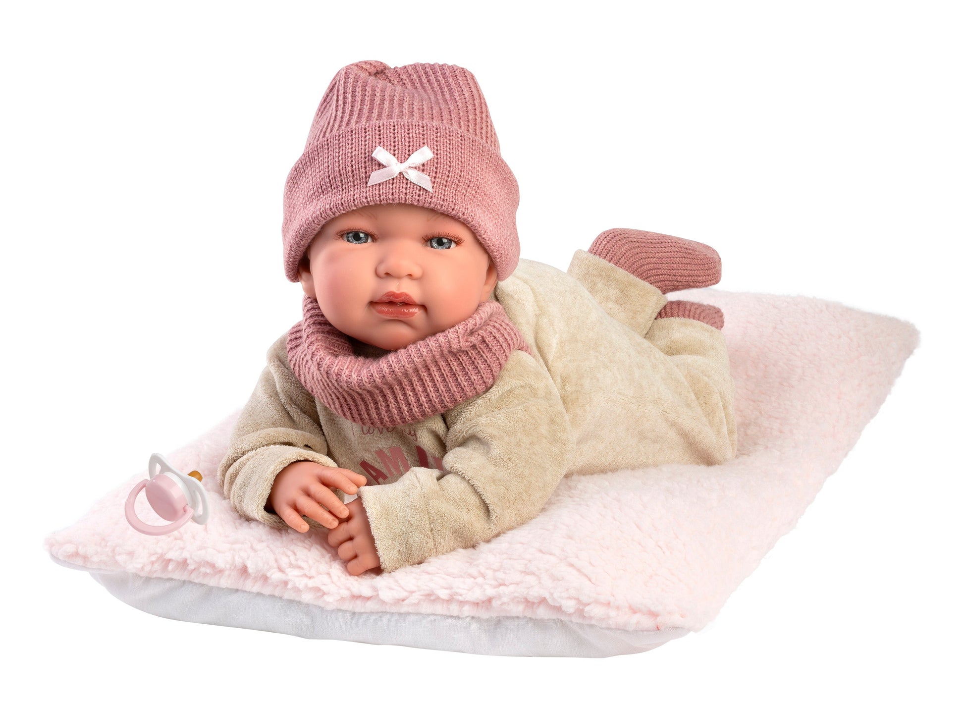 17.3" Soft Body Newborn Doll Penny with Cushion