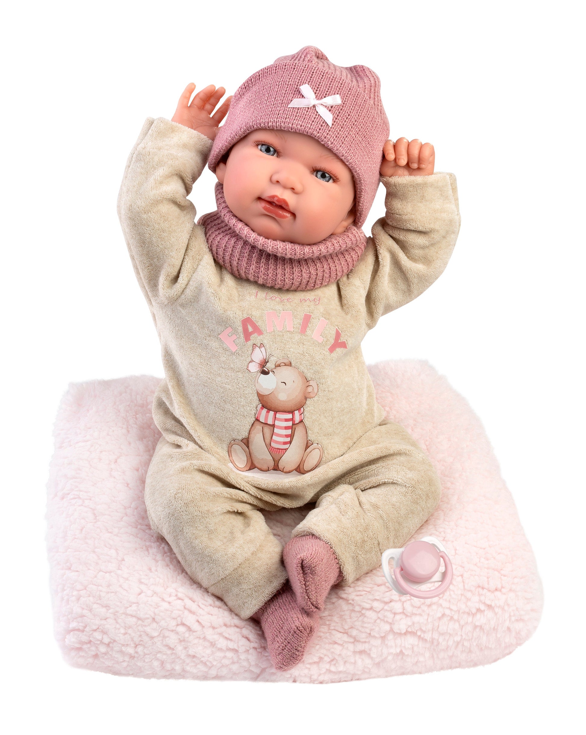 17.3" Soft Body Newborn Doll Penny with Cushion