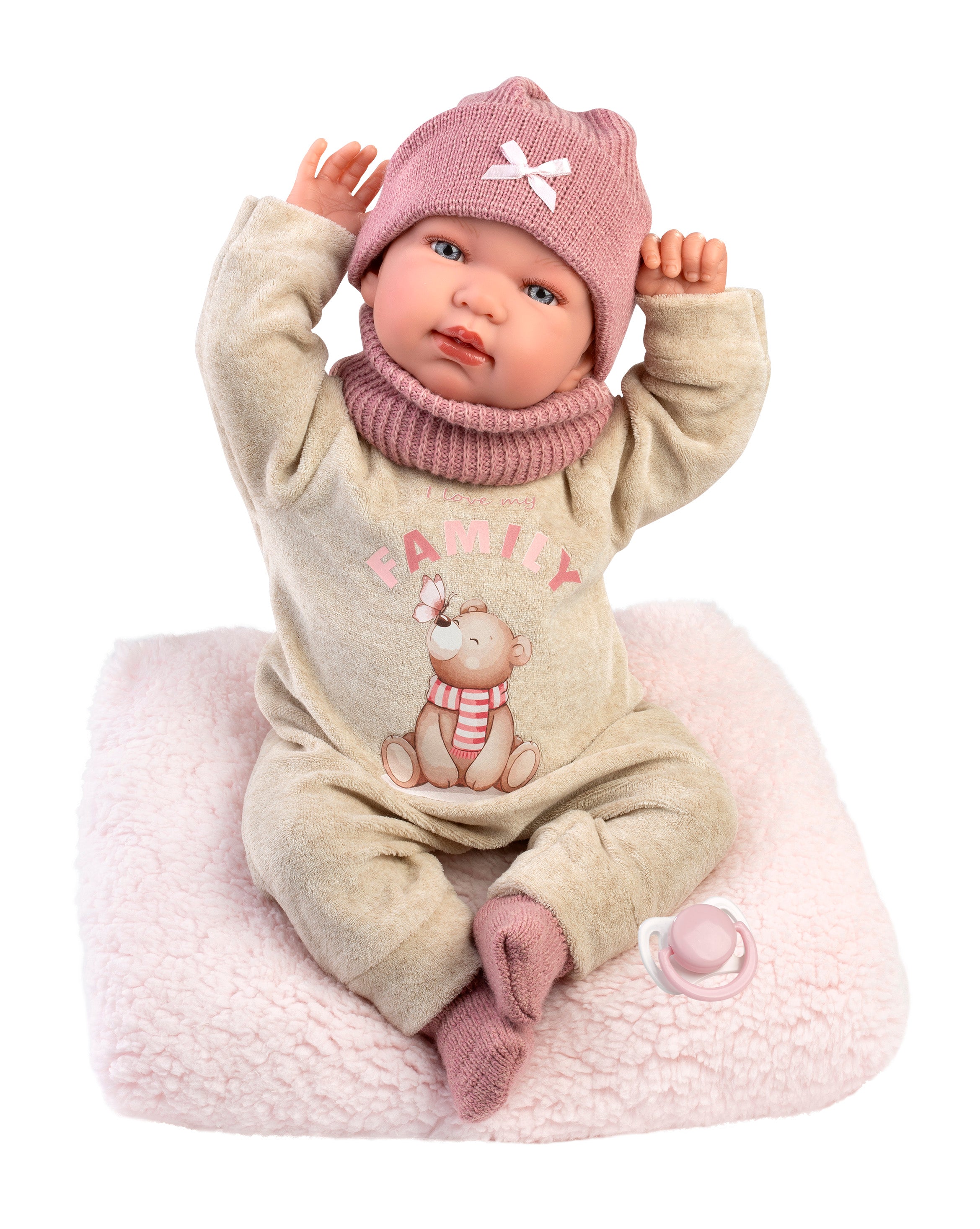 17.3" Soft Body Newborn Doll Penny with Cushion