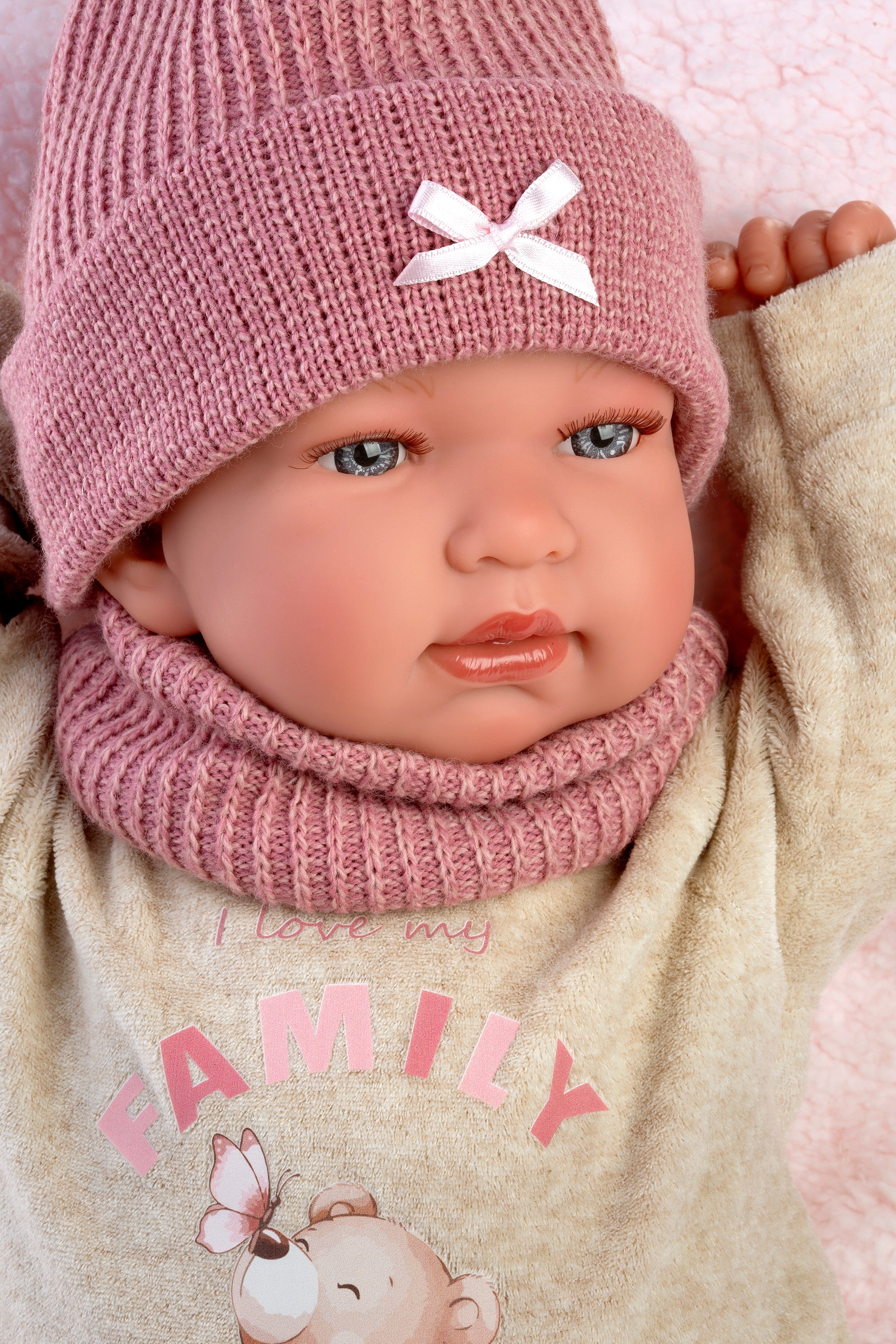 17.3" Soft Body Newborn Doll Penny with Cushion