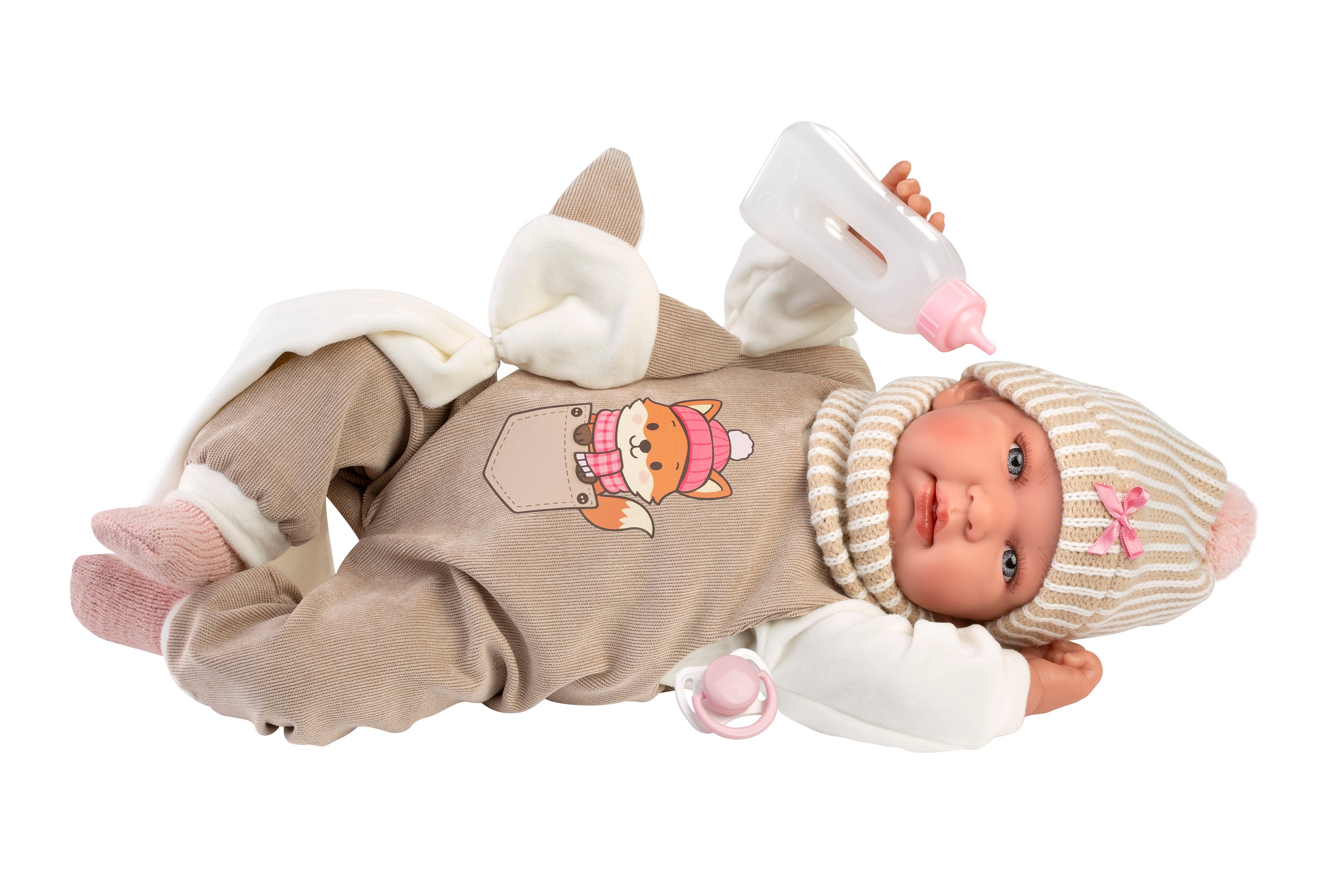 17.3" Soft Body Newborn Doll Simone with Doudou
