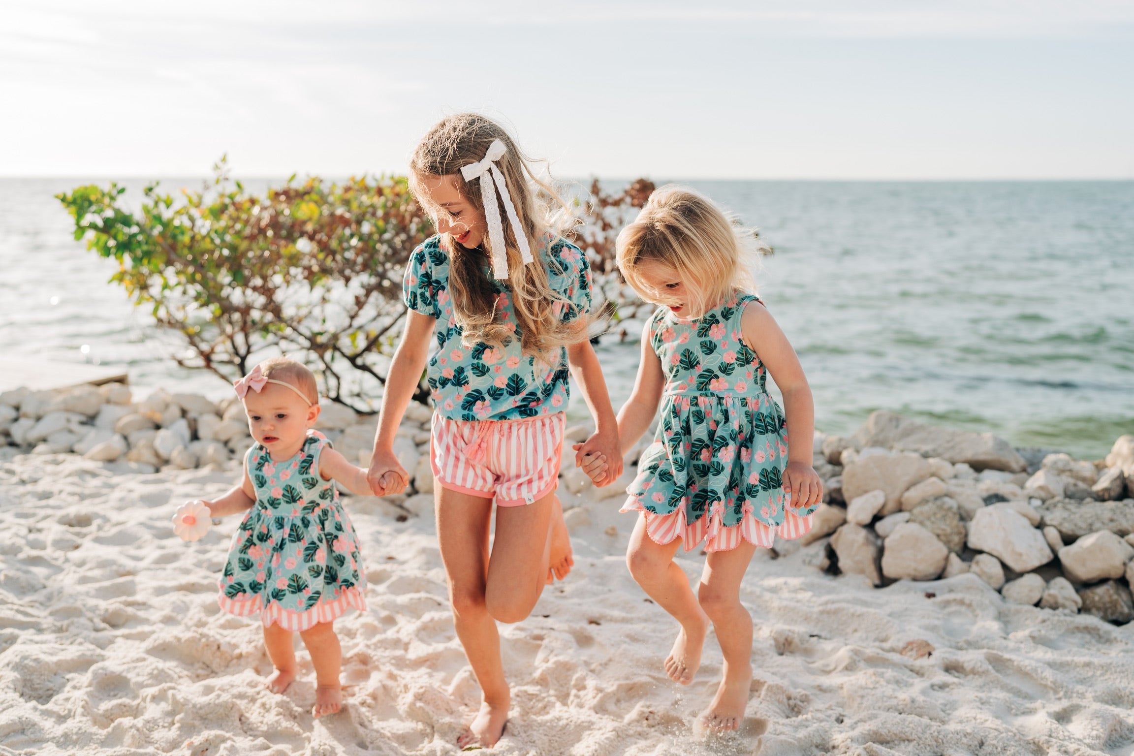 Hawaiian Scallop Tunic Set
