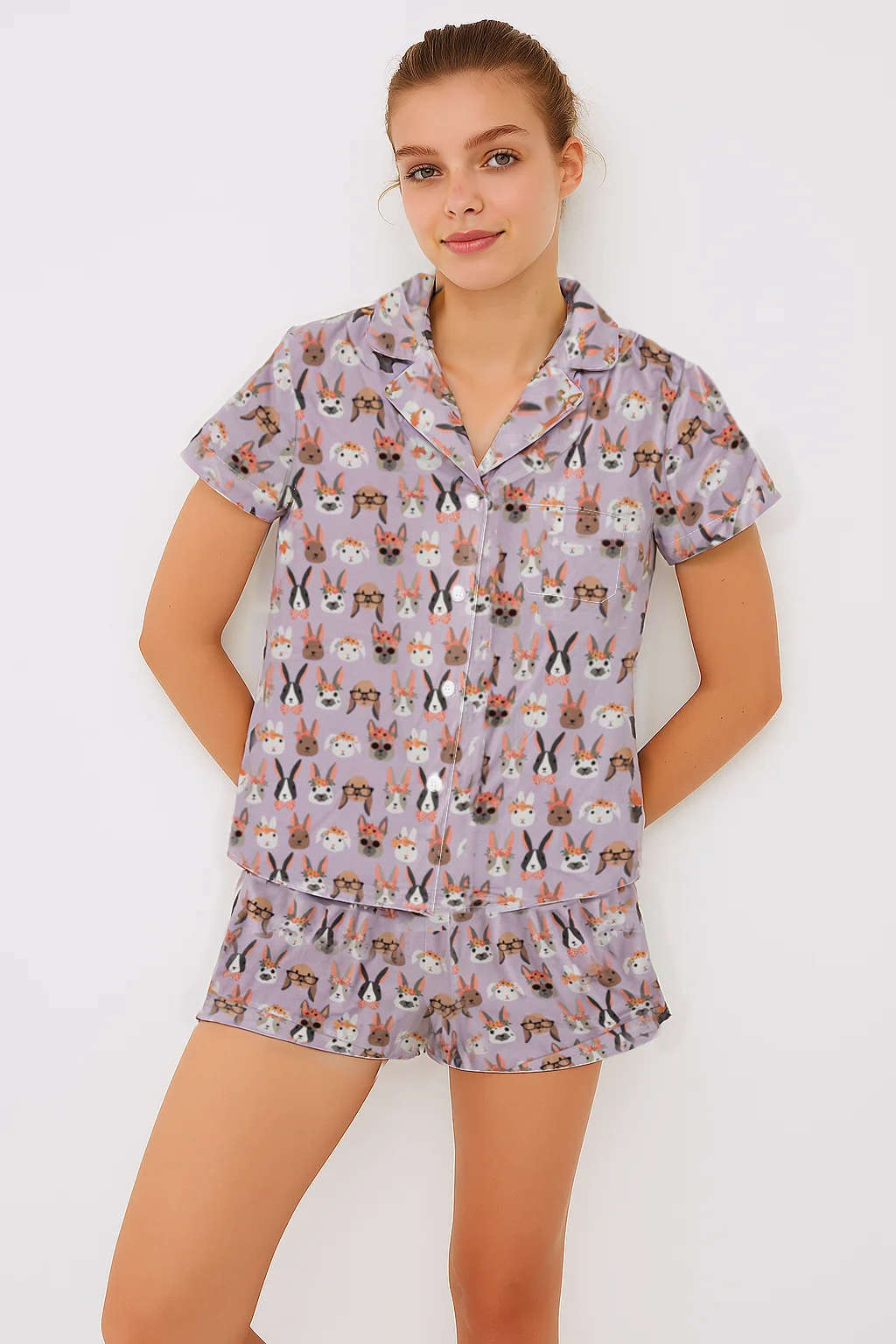 Midsummer Bunnies (women's Short Sleeve Pj)