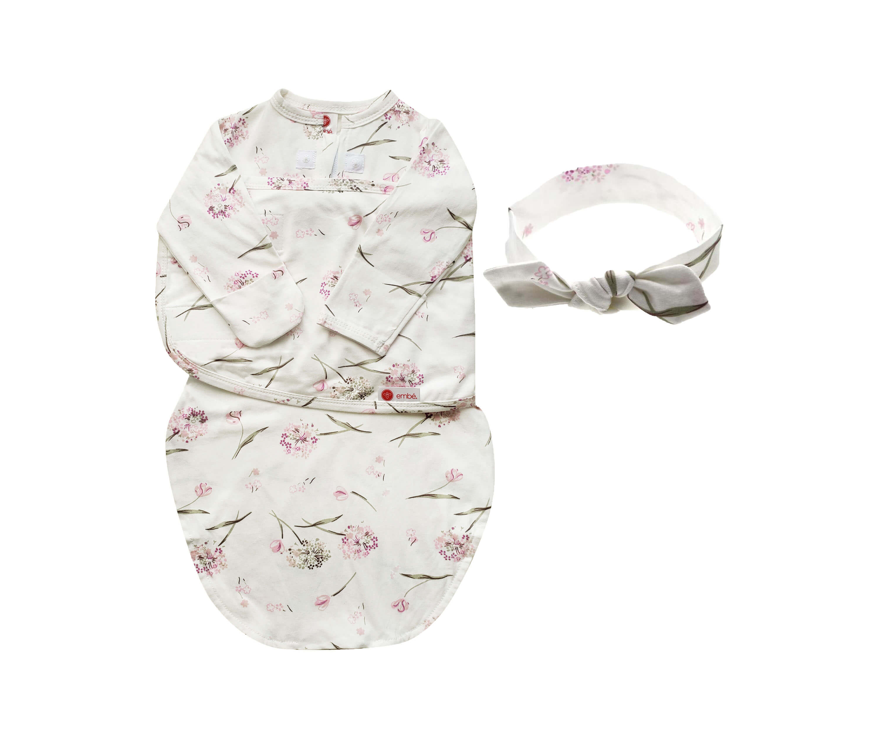 Headband And Long Sleeve Swaddle Sack Bundle